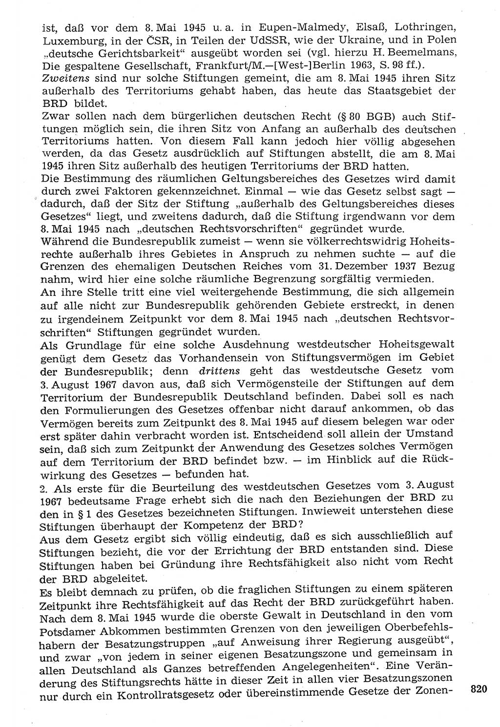 Staat und Recht (StuR), 17. Jahrgang [Deutsche Demokratische Republik (DDR)] 1968, Seite 820 (StuR DDR 1968, S. 820)