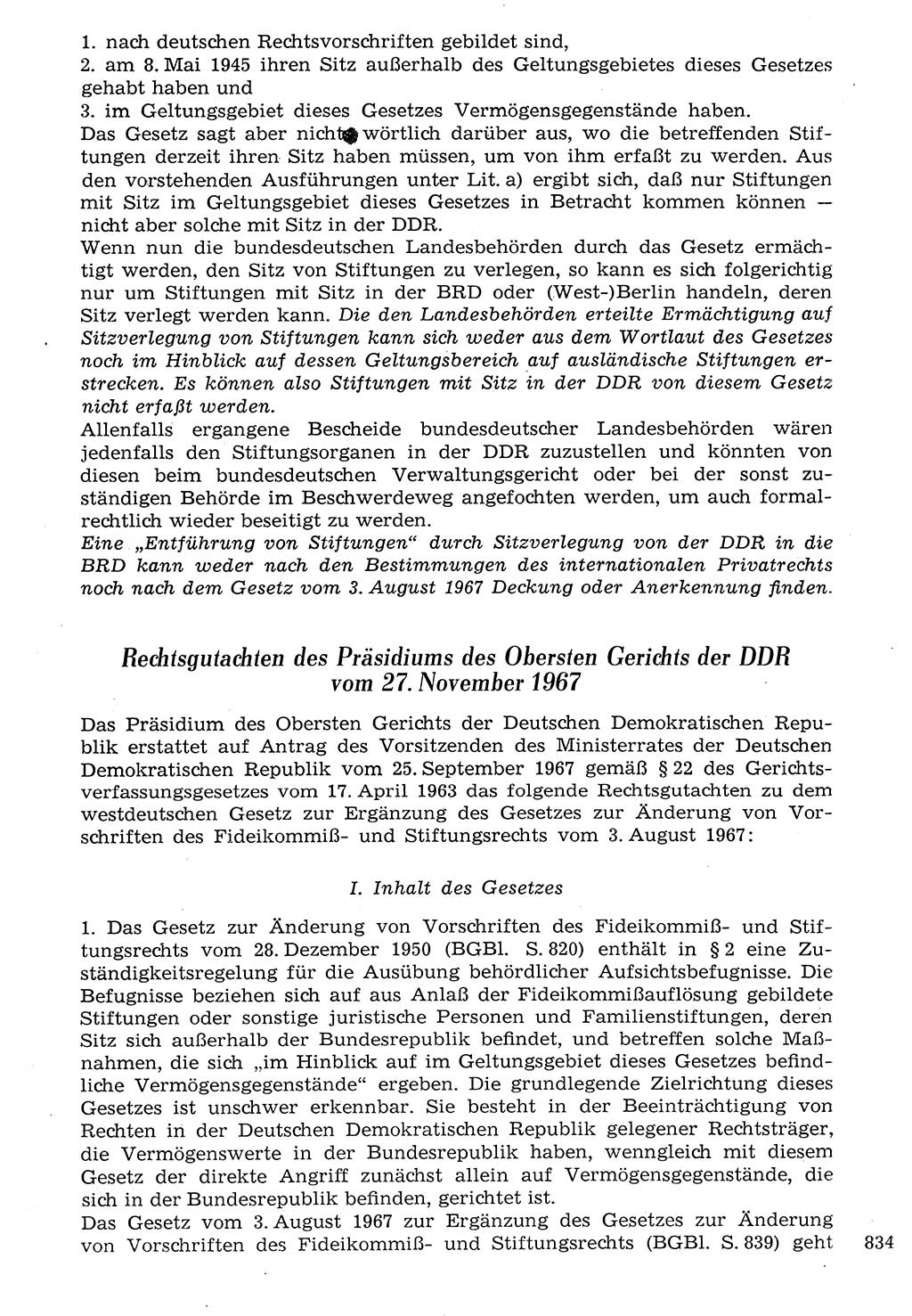 Staat und Recht (StuR), 17. Jahrgang [Deutsche Demokratische Republik (DDR)] 1968, Seite 834 (StuR DDR 1968, S. 834)