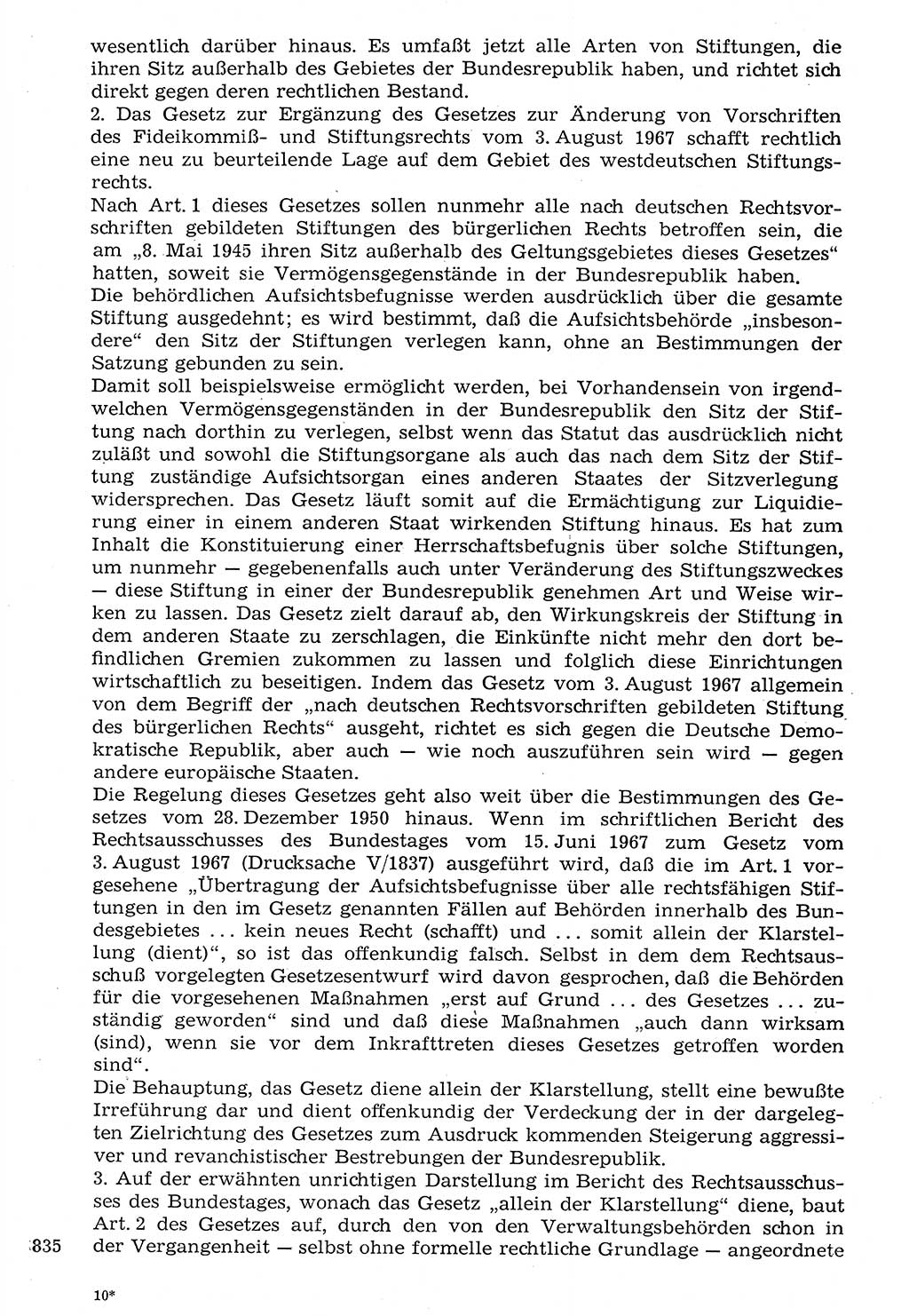 Staat und Recht (StuR), 17. Jahrgang [Deutsche Demokratische Republik (DDR)] 1968, Seite 835 (StuR DDR 1968, S. 835)