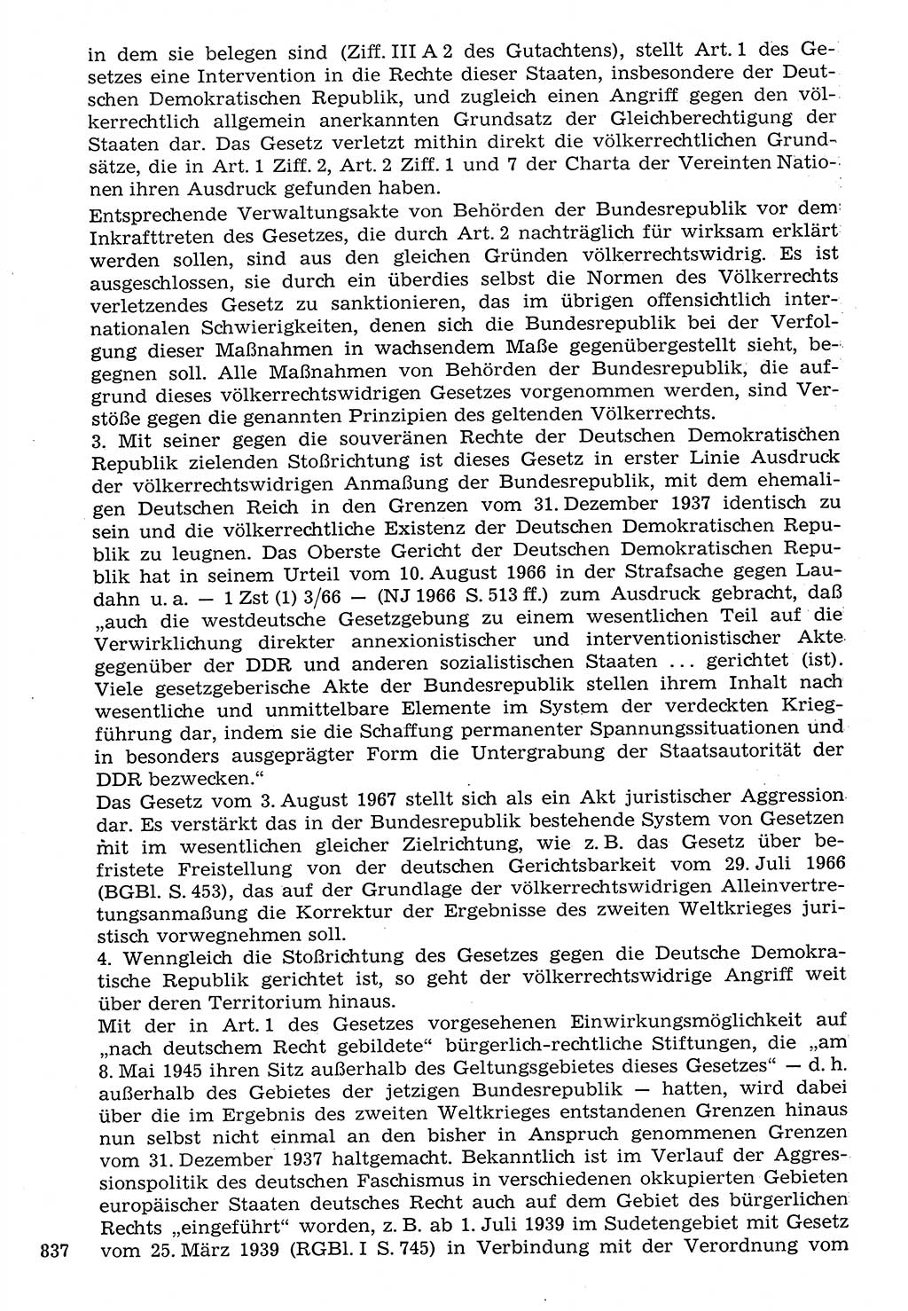 Staat und Recht (StuR), 17. Jahrgang [Deutsche Demokratische Republik (DDR)] 1968, Seite 837 (StuR DDR 1968, S. 837)