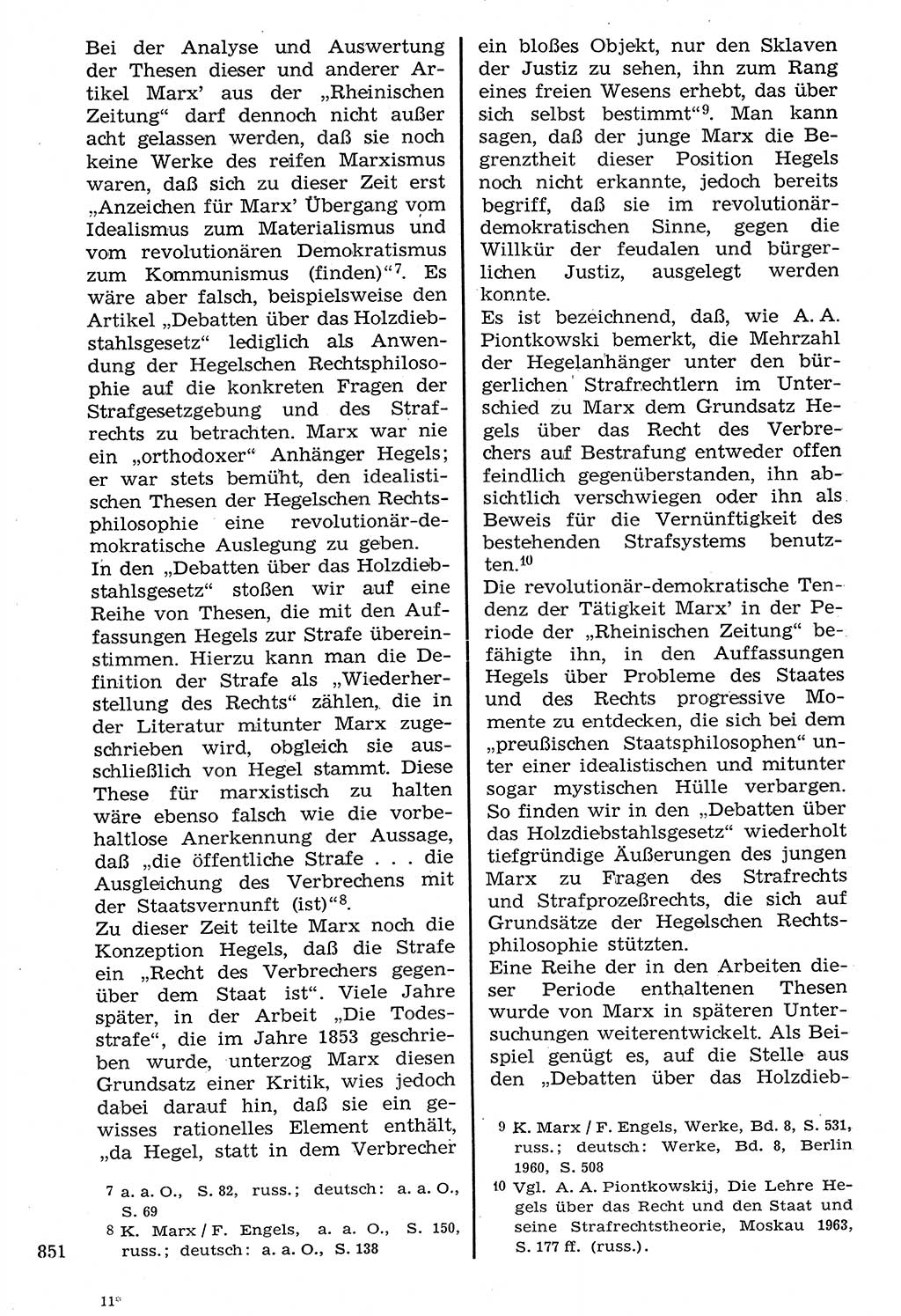 Staat und Recht (StuR), 17. Jahrgang [Deutsche Demokratische Republik (DDR)] 1968, Seite 851 (StuR DDR 1968, S. 851)