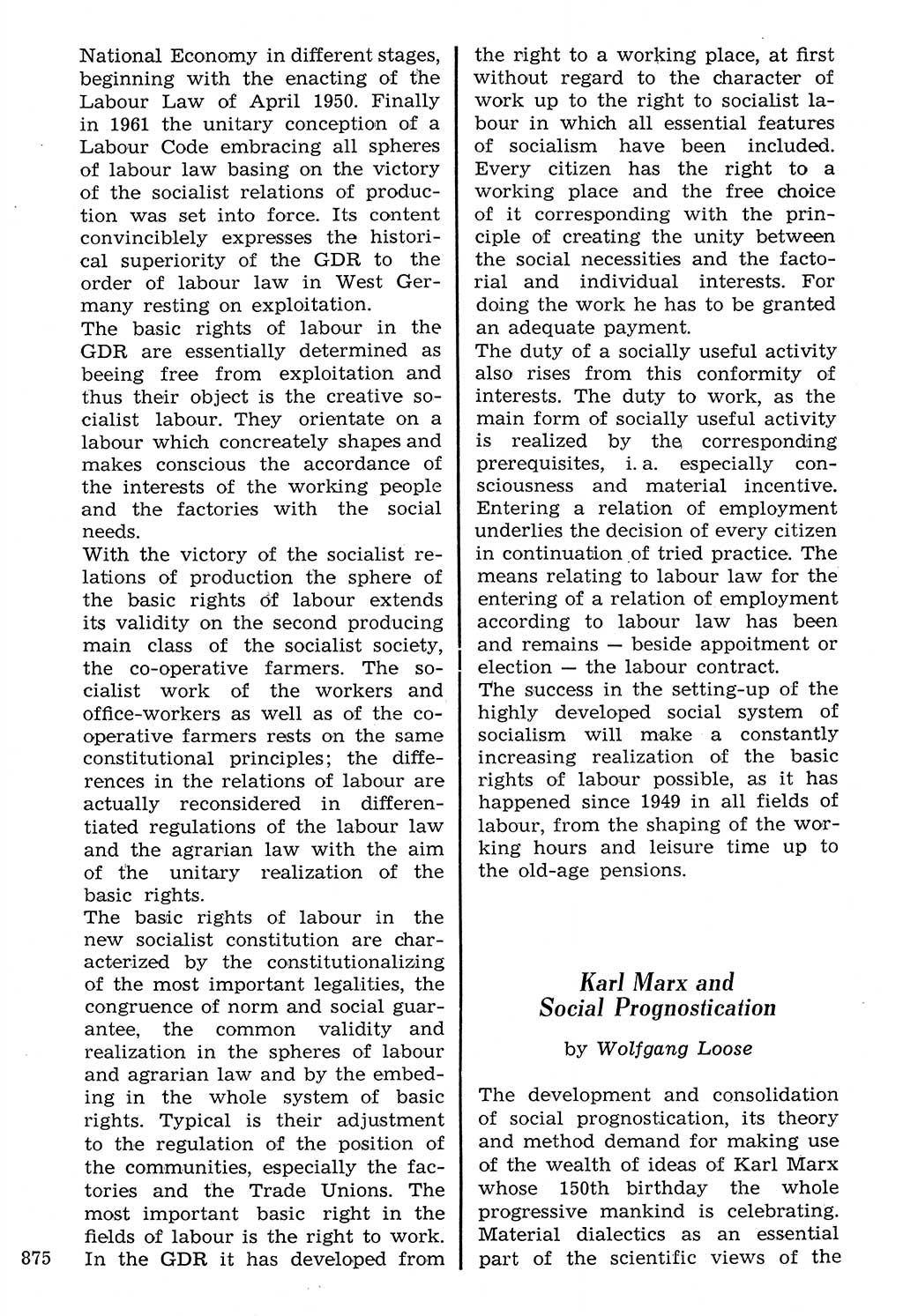 Staat und Recht (StuR), 17. Jahrgang [Deutsche Demokratische Republik (DDR)] 1968, Seite 875 (StuR DDR 1968, S. 875)