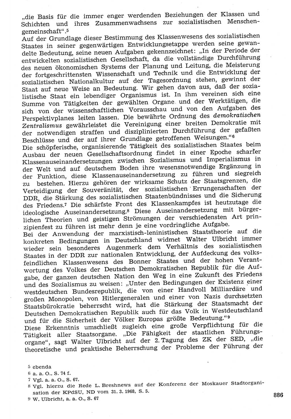 Staat und Recht (StuR), 17. Jahrgang [Deutsche Demokratische Republik (DDR)] 1968, Seite 886 (StuR DDR 1968, S. 886)