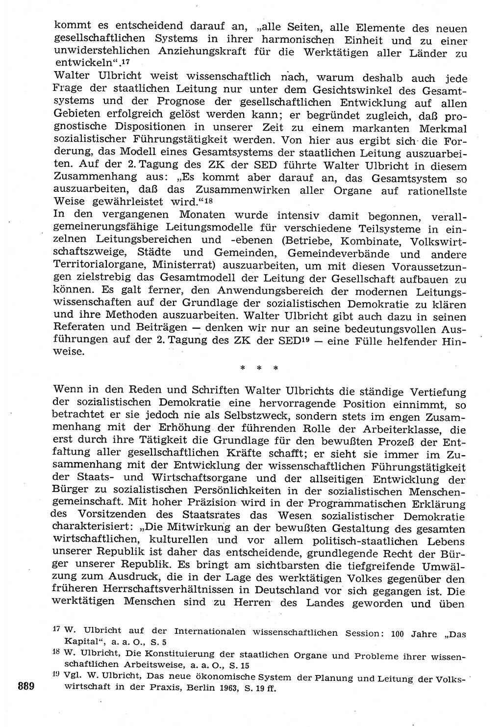 Staat und Recht (StuR), 17. Jahrgang [Deutsche Demokratische Republik (DDR)] 1968, Seite 889 (StuR DDR 1968, S. 889)