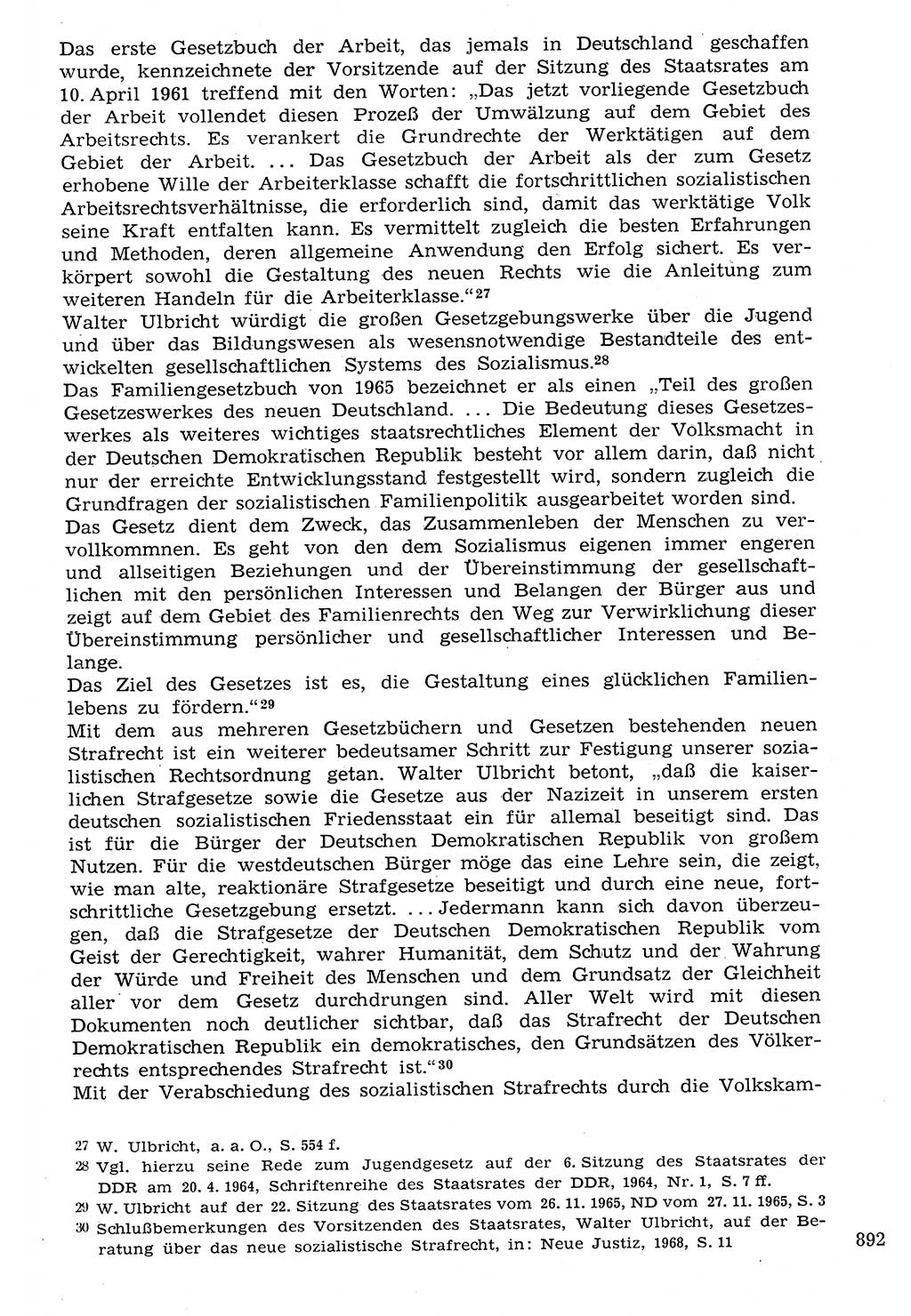 Staat und Recht (StuR), 17. Jahrgang [Deutsche Demokratische Republik (DDR)] 1968, Seite 892 (StuR DDR 1968, S. 892)