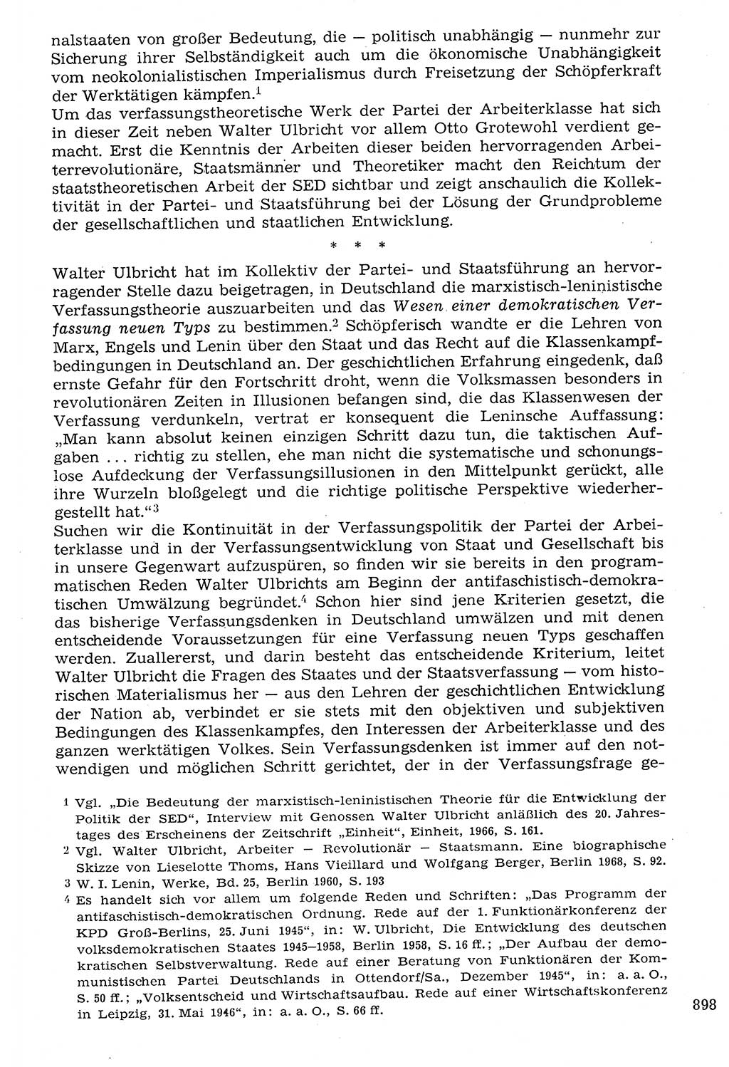 Staat und Recht (StuR), 17. Jahrgang [Deutsche Demokratische Republik (DDR)] 1968, Seite 898 (StuR DDR 1968, S. 898)