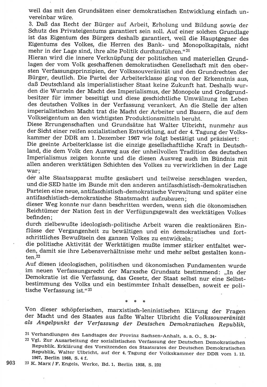 Staat und Recht (StuR), 17. Jahrgang [Deutsche Demokratische Republik (DDR)] 1968, Seite 903 (StuR DDR 1968, S. 903)