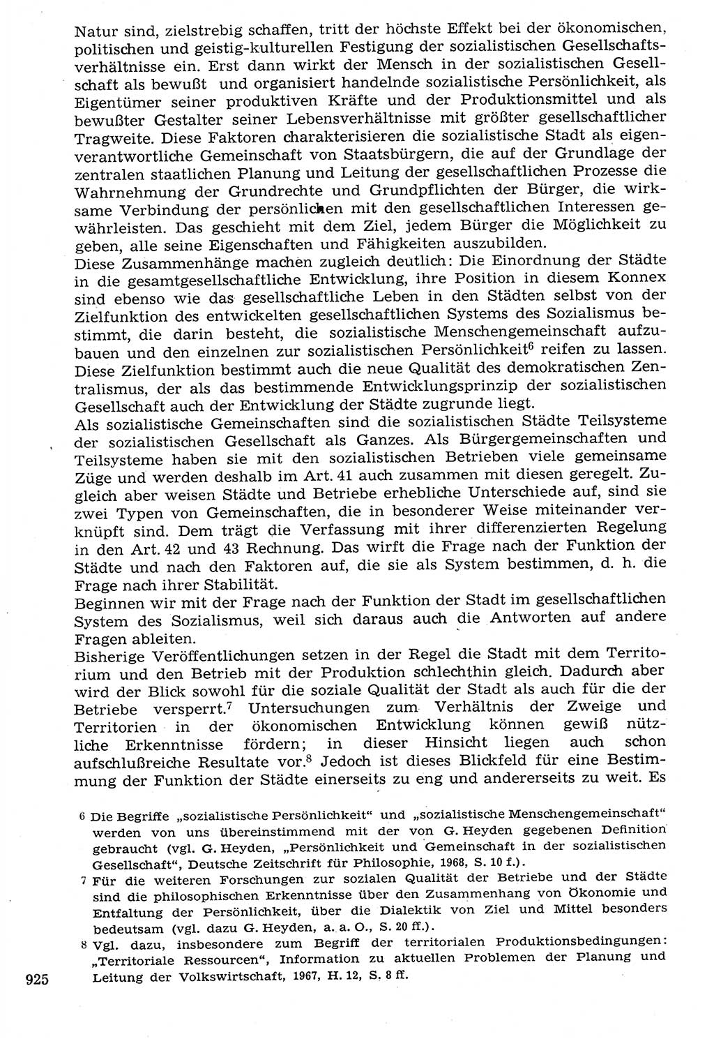 Staat und Recht (StuR), 17. Jahrgang [Deutsche Demokratische Republik (DDR)] 1968, Seite 925 (StuR DDR 1968, S. 925)