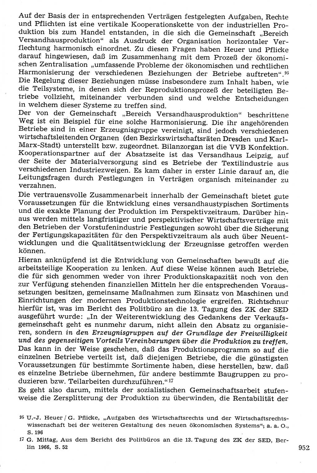 Staat und Recht (StuR), 17. Jahrgang [Deutsche Demokratische Republik (DDR)] 1968, Seite 952 (StuR DDR 1968, S. 952)