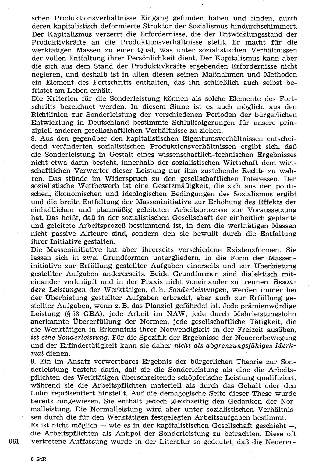 Staat und Recht (StuR), 17. Jahrgang [Deutsche Demokratische Republik (DDR)] 1968, Seite 961 (StuR DDR 1968, S. 961)