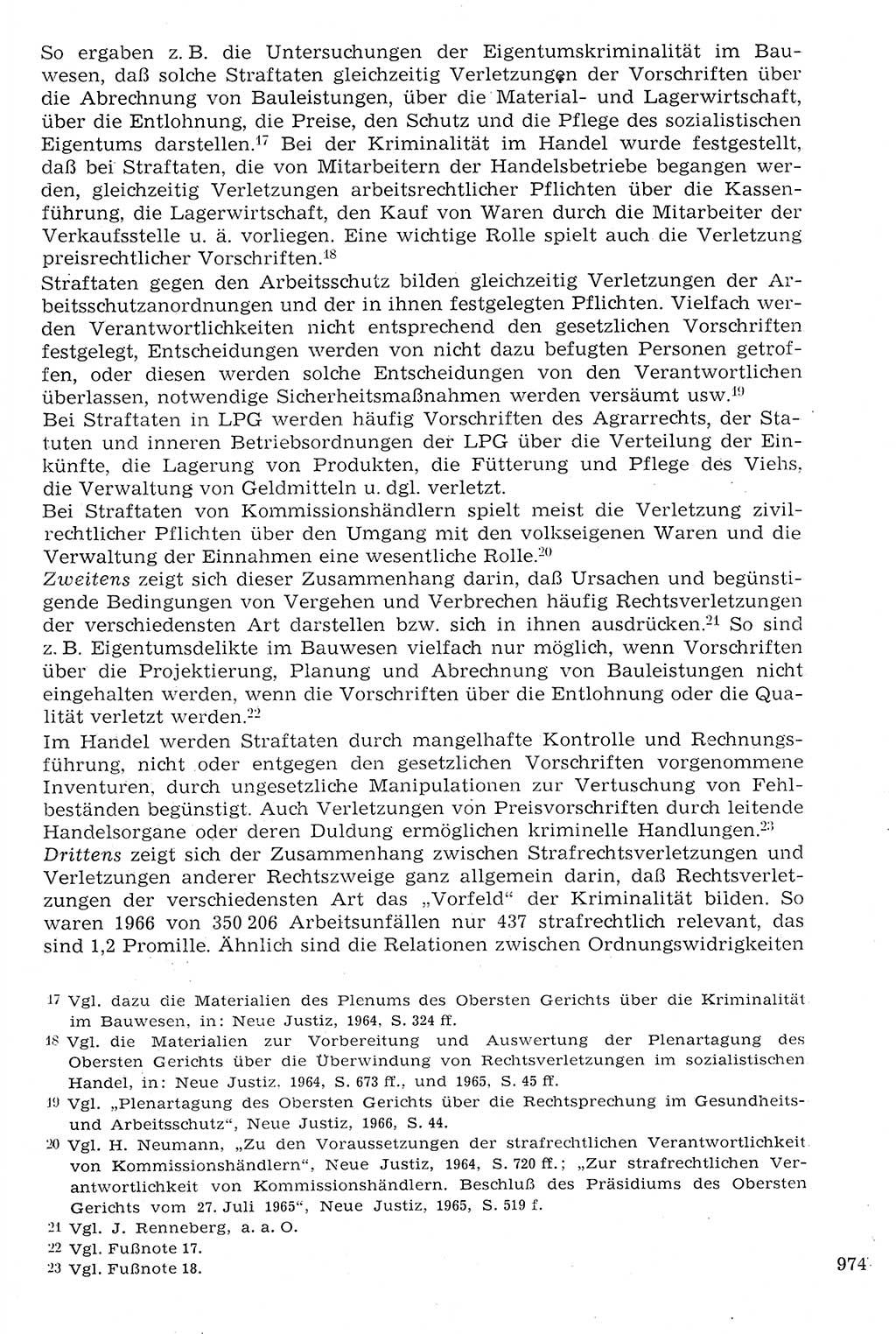 Staat und Recht (StuR), 17. Jahrgang [Deutsche Demokratische Republik (DDR)] 1968, Seite 974 (StuR DDR 1968, S. 974)