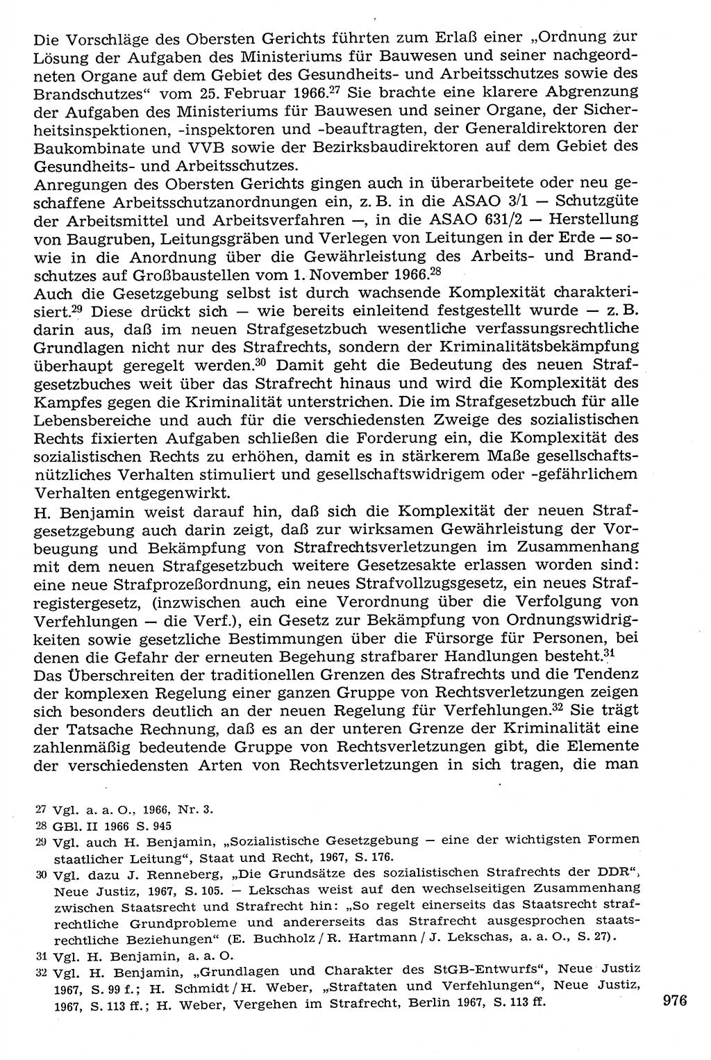 Staat und Recht (StuR), 17. Jahrgang [Deutsche Demokratische Republik (DDR)] 1968, Seite 976 (StuR DDR 1968, S. 976)