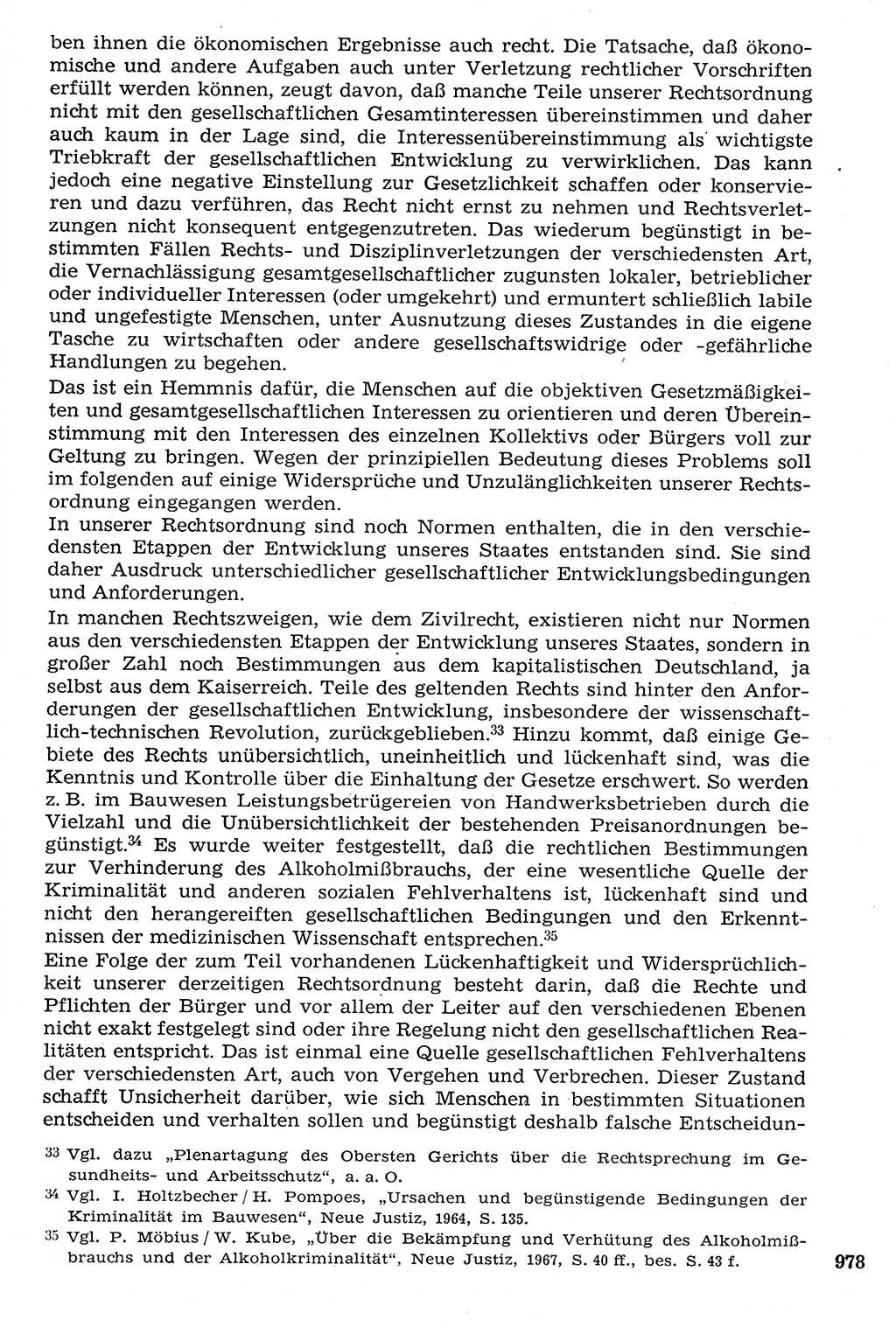 Staat und Recht (StuR), 17. Jahrgang [Deutsche Demokratische Republik (DDR)] 1968, Seite 978 (StuR DDR 1968, S. 978)