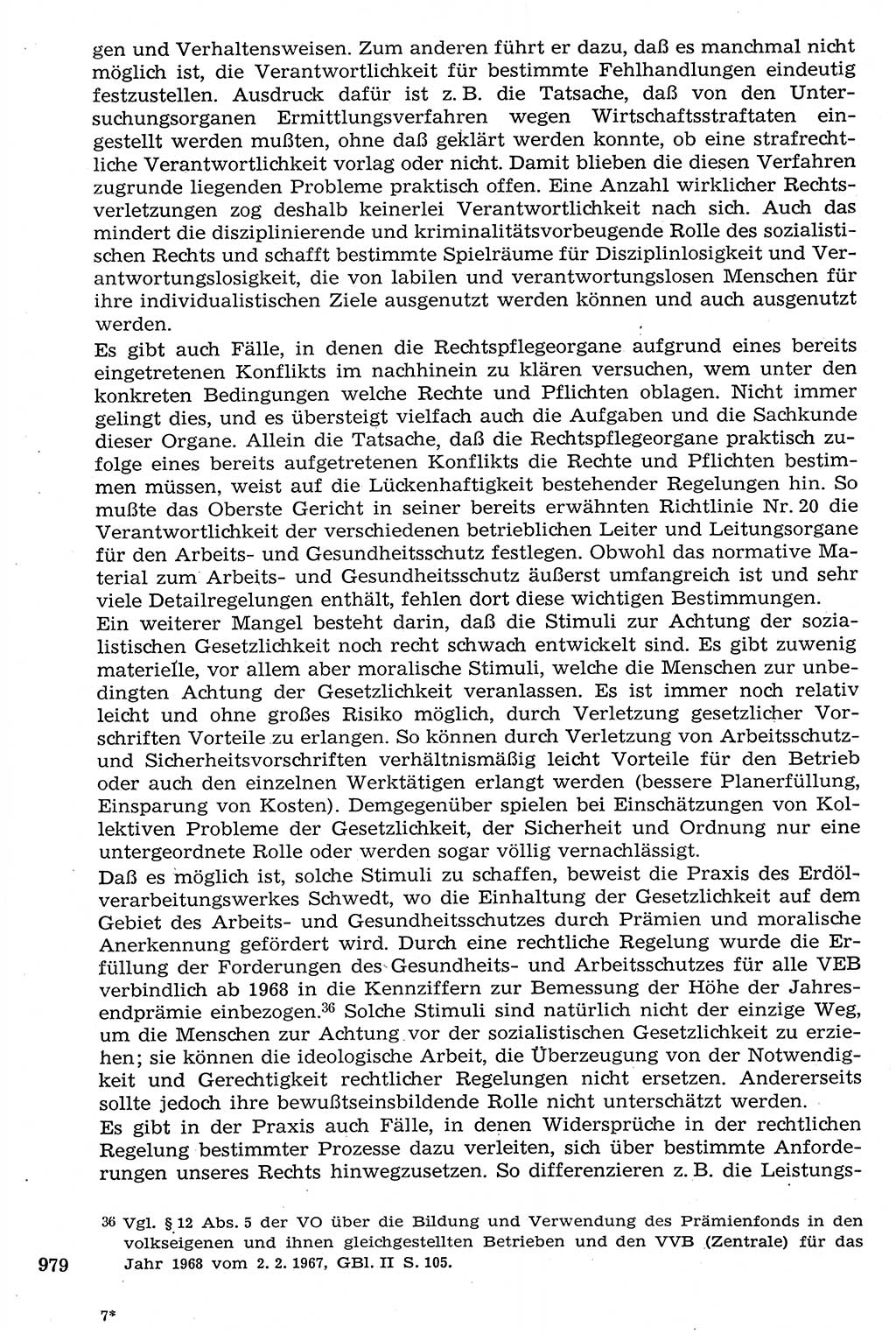 Staat und Recht (StuR), 17. Jahrgang [Deutsche Demokratische Republik (DDR)] 1968, Seite 979 (StuR DDR 1968, S. 979)