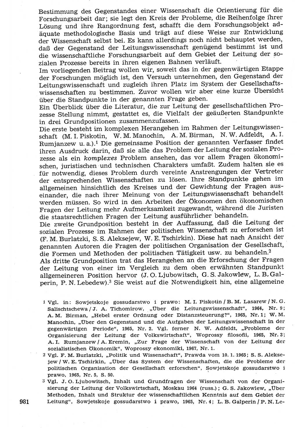 Staat und Recht (StuR), 17. Jahrgang [Deutsche Demokratische Republik (DDR)] 1968, Seite 981 (StuR DDR 1968, S. 981)