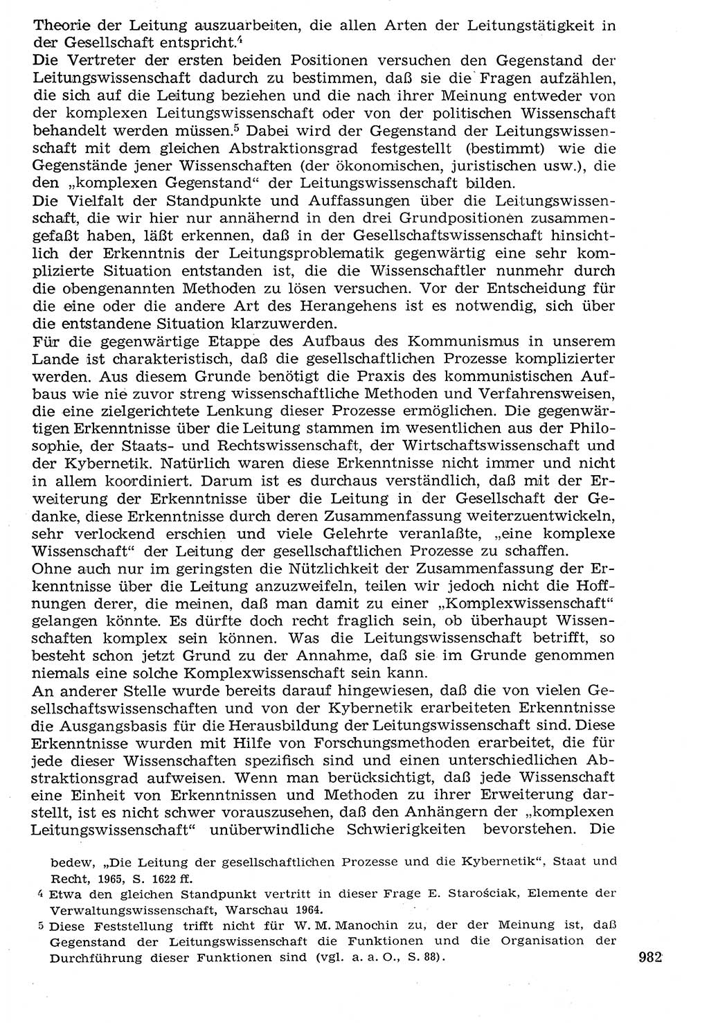 Staat und Recht (StuR), 17. Jahrgang [Deutsche Demokratische Republik (DDR)] 1968, Seite 982 (StuR DDR 1968, S. 982)