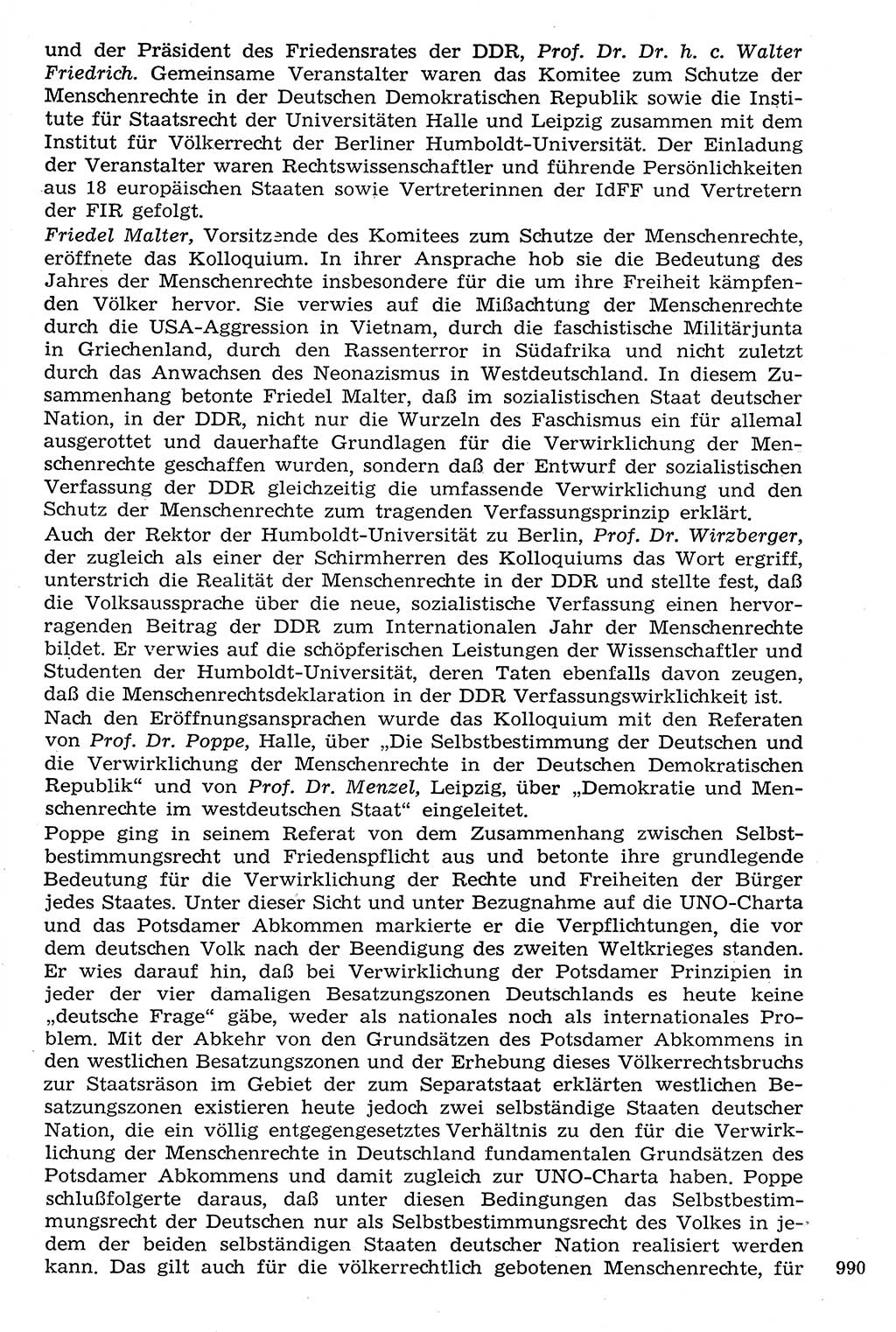 Staat und Recht (StuR), 17. Jahrgang [Deutsche Demokratische Republik (DDR)] 1968, Seite 990 (StuR DDR 1968, S. 990)