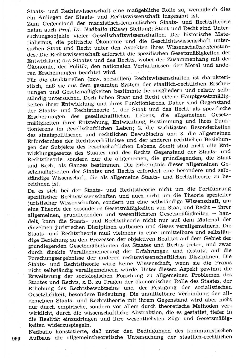 Staat und Recht (StuR), 17. Jahrgang [Deutsche Demokratische Republik (DDR)] 1968, Seite 999 (StuR DDR 1968, S. 999)