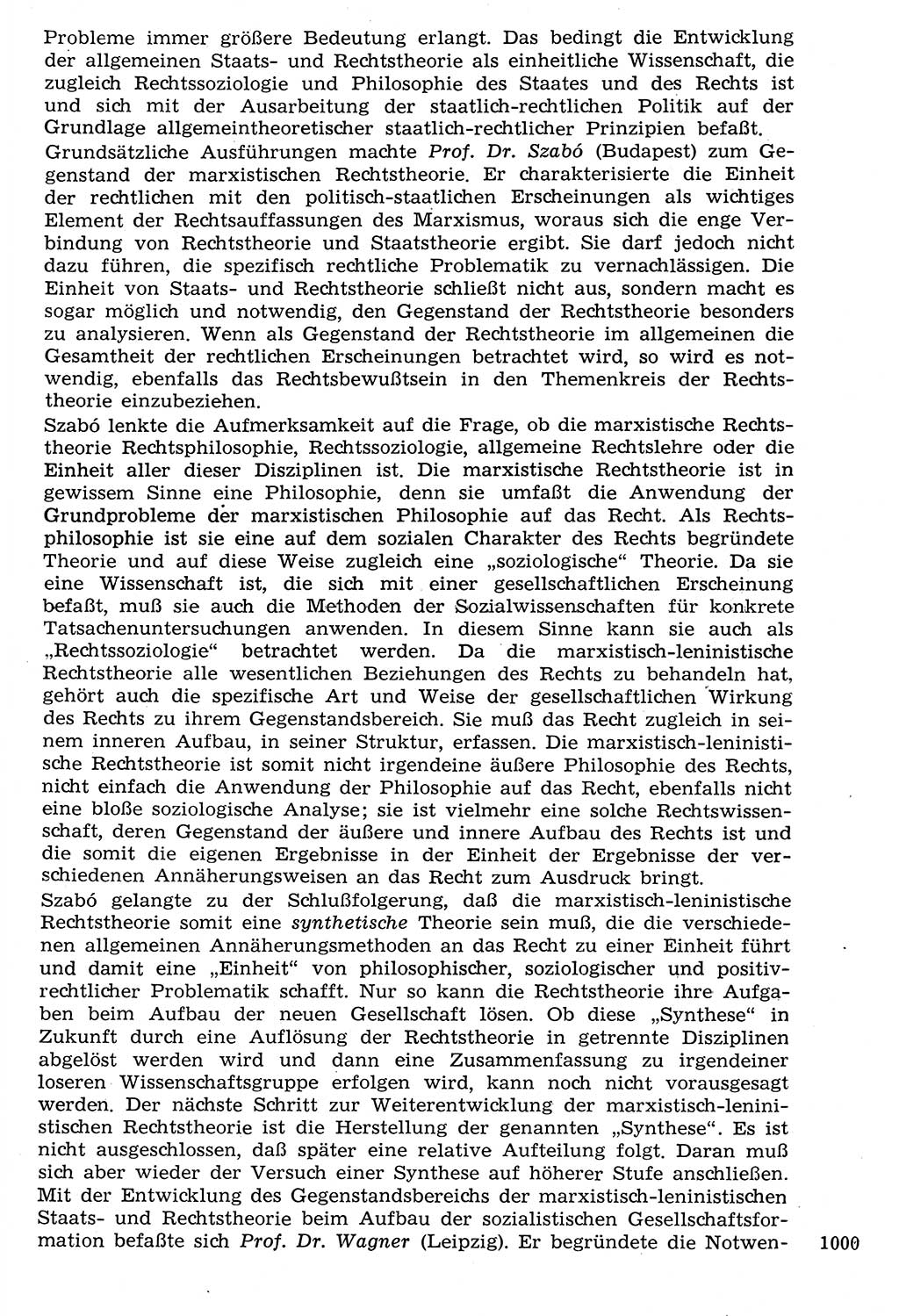 Staat und Recht (StuR), 17. Jahrgang [Deutsche Demokratische Republik (DDR)] 1968, Seite 1000 (StuR DDR 1968, S. 1000)