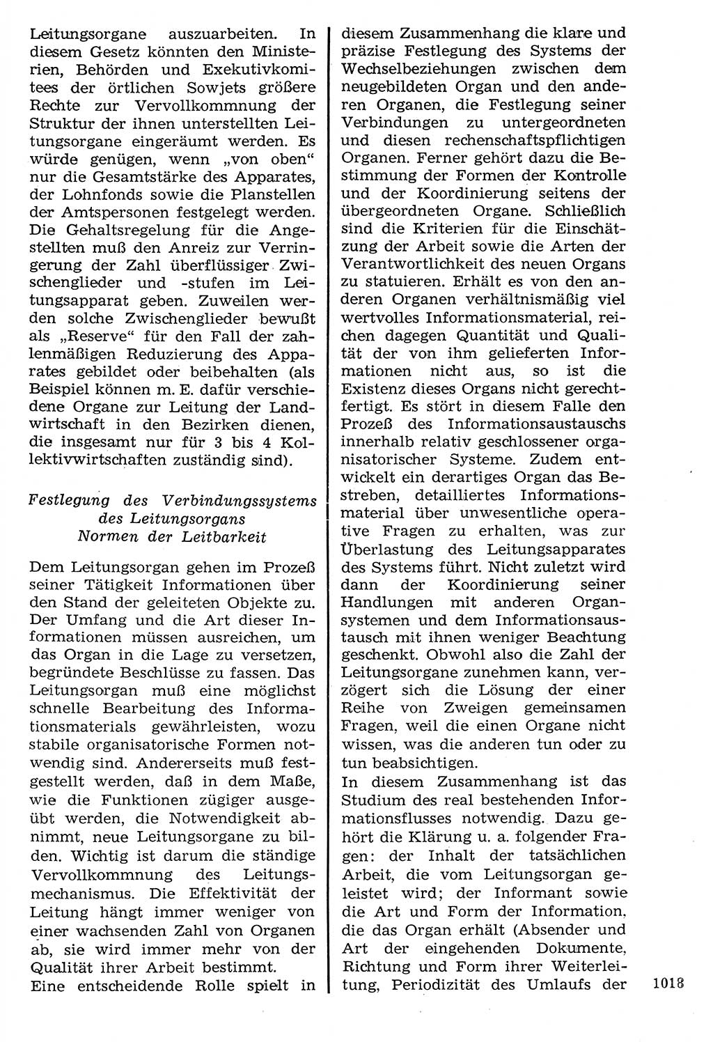 Staat und Recht (StuR), 17. Jahrgang [Deutsche Demokratische Republik (DDR)] 1968, Seite 1018 (StuR DDR 1968, S. 1018)