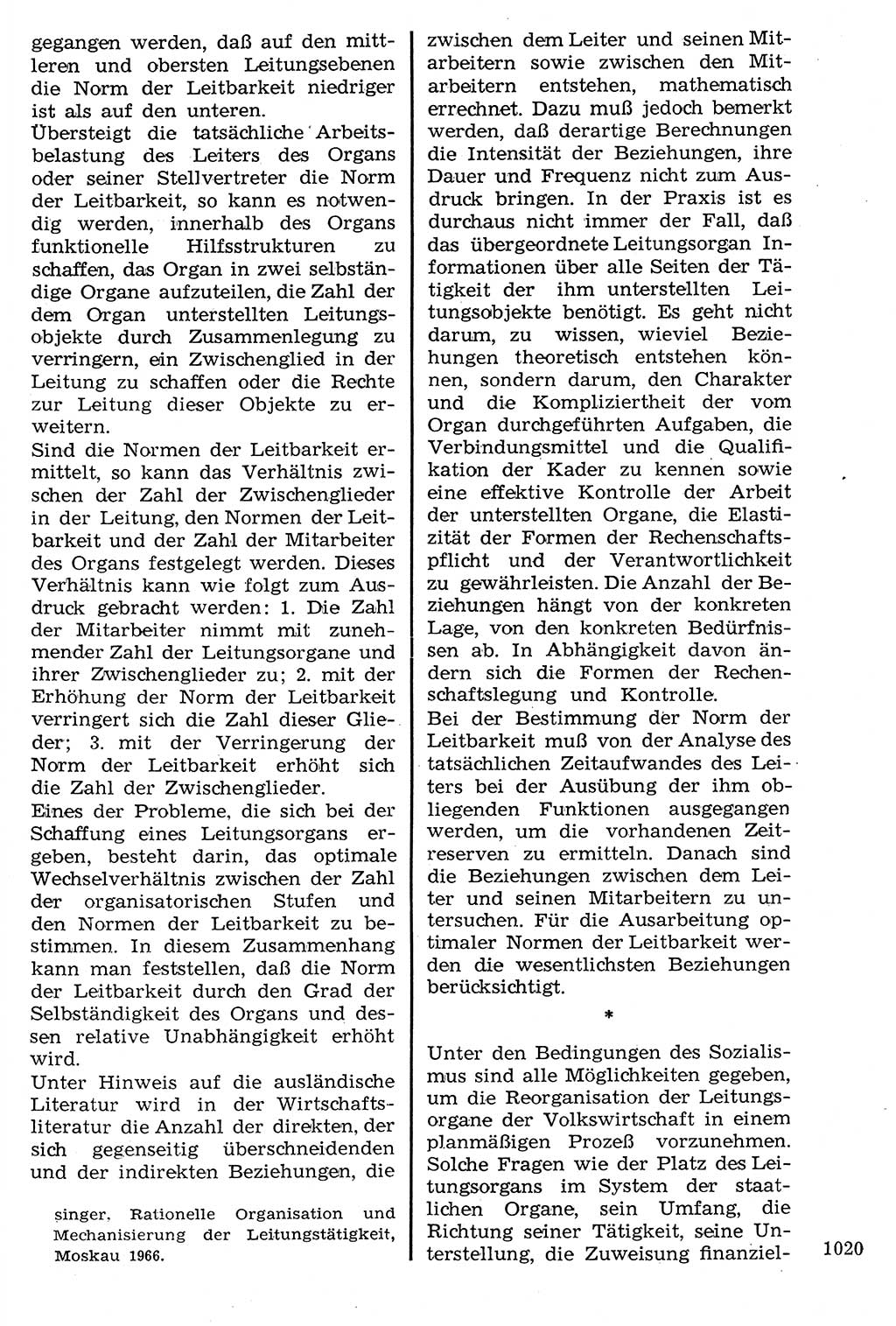 Staat und Recht (StuR), 17. Jahrgang [Deutsche Demokratische Republik (DDR)] 1968, Seite 1020 (StuR DDR 1968, S. 1020)