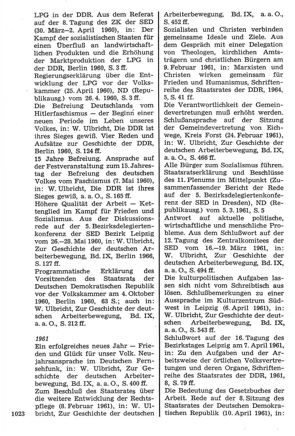 Staat und Recht (StuR), 17. Jahrgang [Deutsche Demokratische Republik (DDR)] 1968, Seite 1023 (StuR DDR 1968, S. 1023)