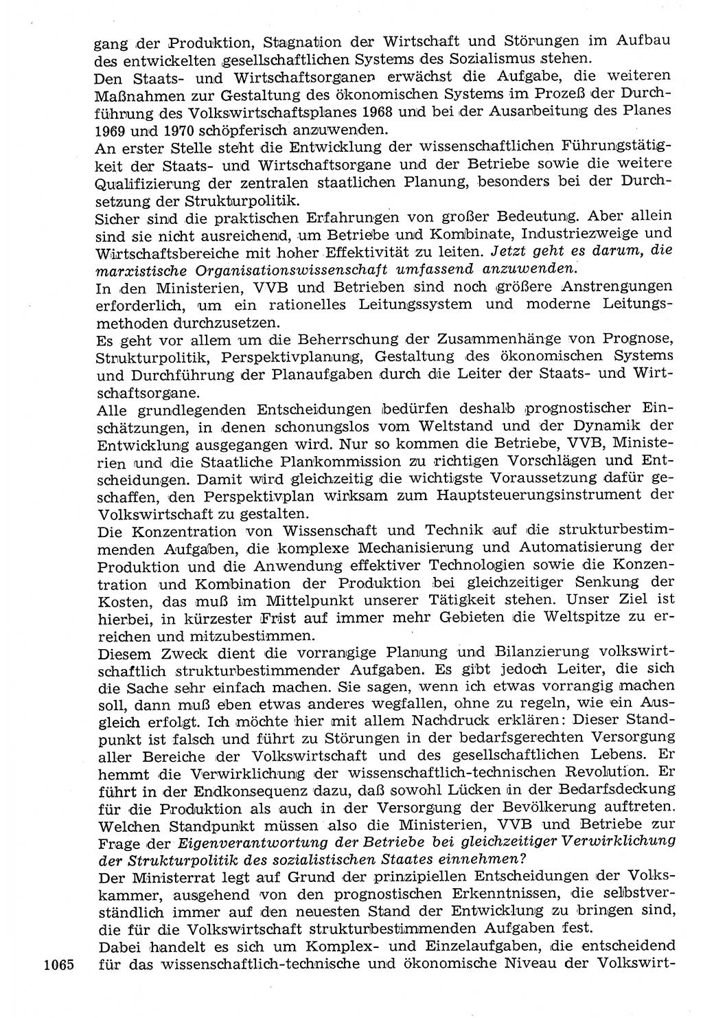 Staat und Recht (StuR), 17. Jahrgang [Deutsche Demokratische Republik (DDR)] 1968, Seite 1065 (StuR DDR 1968, S. 1065)