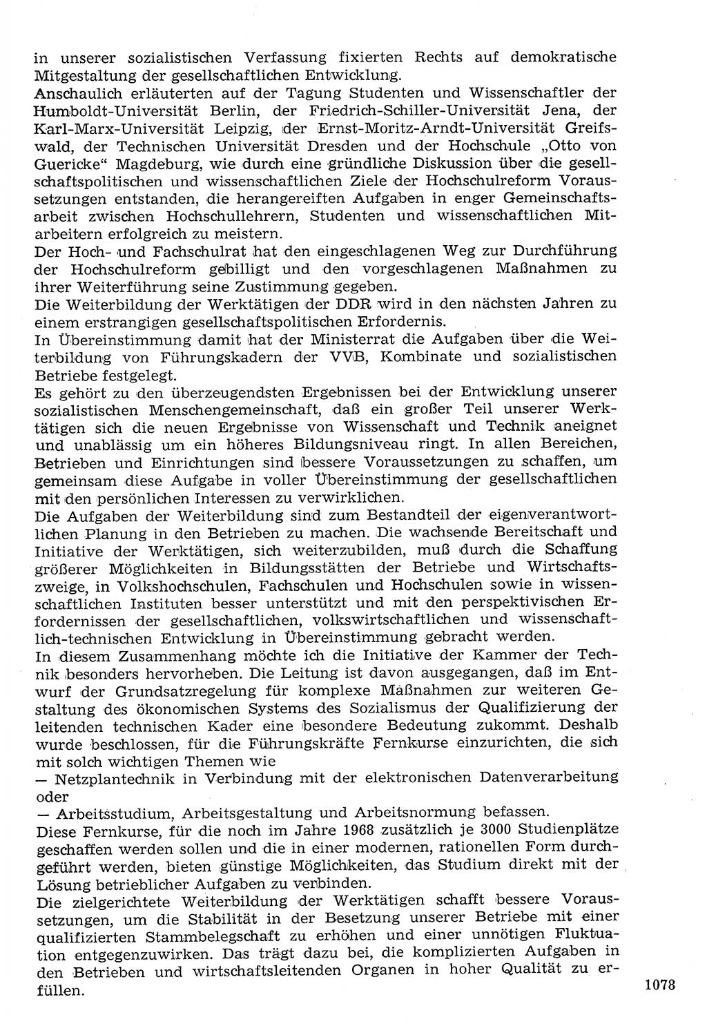 Staat und Recht (StuR), 17. Jahrgang [Deutsche Demokratische Republik (DDR)] 1968, Seite 1078 (StuR DDR 1968, S. 1078)