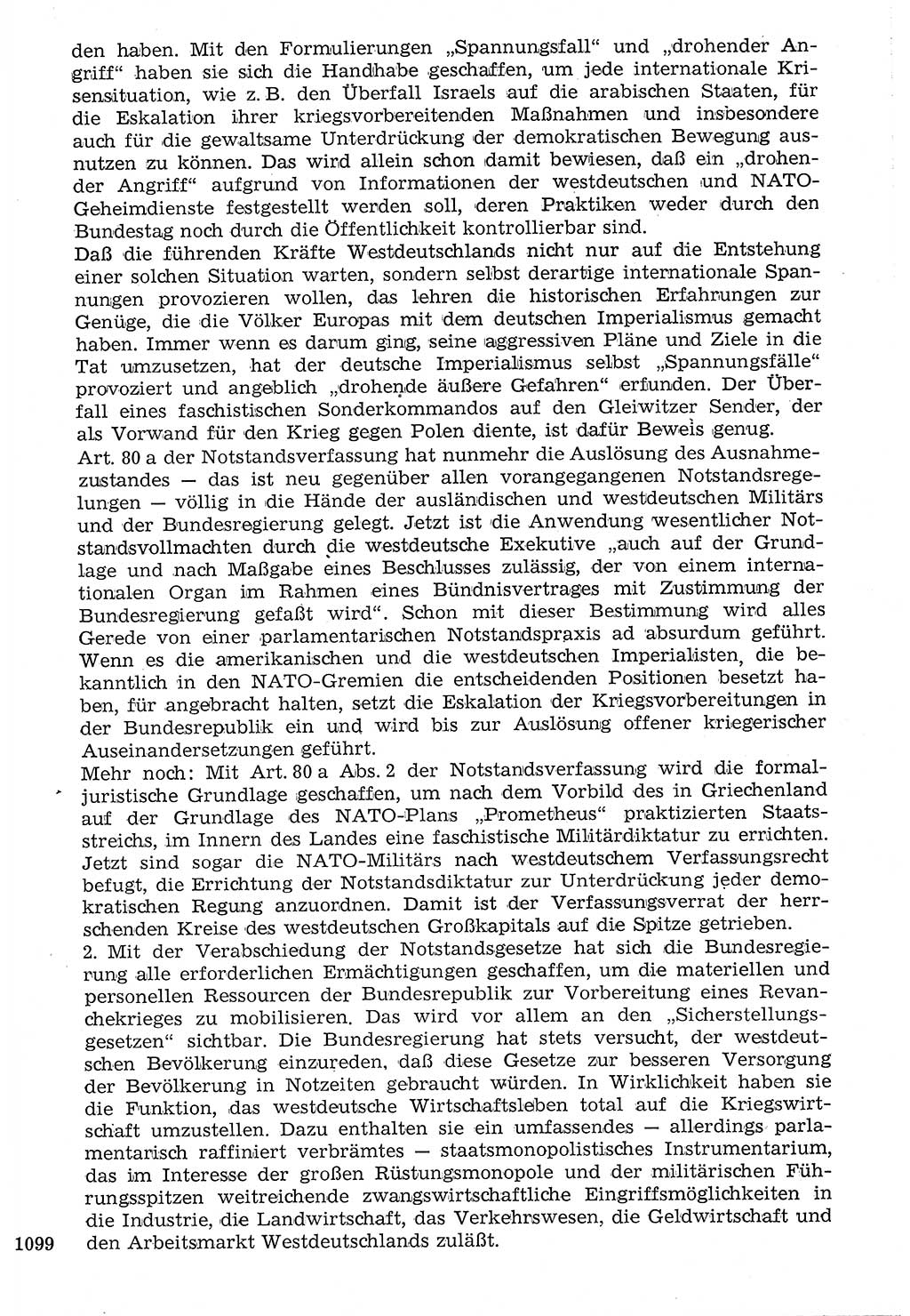 Staat und Recht (StuR), 17. Jahrgang [Deutsche Demokratische Republik (DDR)] 1968, Seite 1099 (StuR DDR 1968, S. 1099)