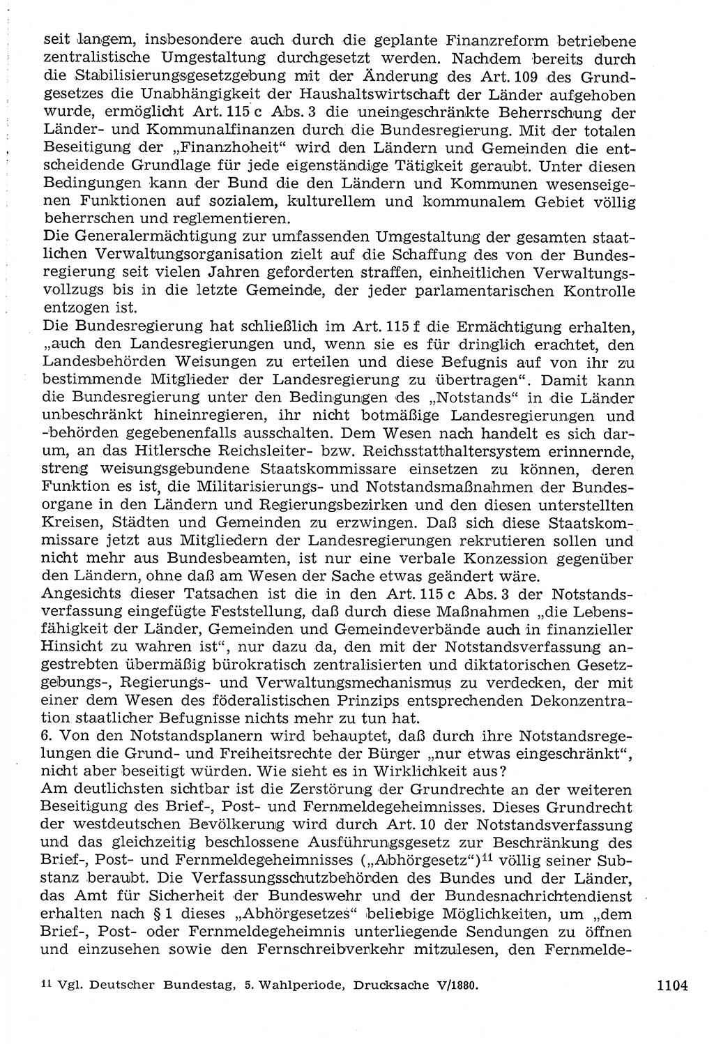 Staat und Recht (StuR), 17. Jahrgang [Deutsche Demokratische Republik (DDR)] 1968, Seite 1104 (StuR DDR 1968, S. 1104)