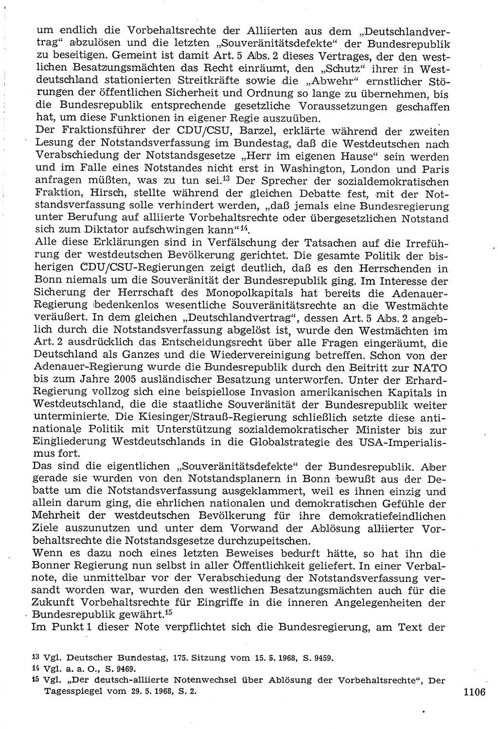 Staat und Recht (StuR), 17. Jahrgang [Deutsche Demokratische Republik (DDR)] 1968, Seite 1106 (StuR DDR 1968, S. 1106)