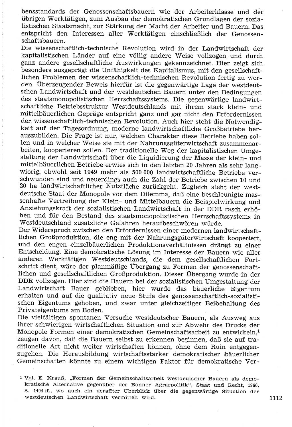 Staat und Recht (StuR), 17. Jahrgang [Deutsche Demokratische Republik (DDR)] 1968, Seite 1112 (StuR DDR 1968, S. 1112)