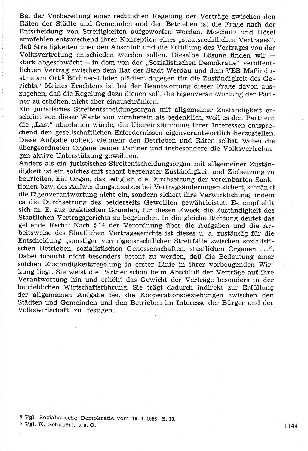 Staat und Recht (StuR), 17. Jahrgang [Deutsche Demokratische Republik (DDR)] 1968, Seite 1144 (StuR DDR 1968, S. 1144)