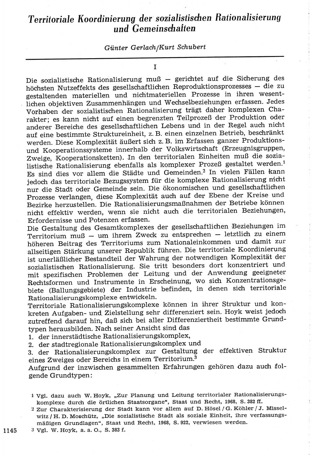 Staat und Recht (StuR), 17. Jahrgang [Deutsche Demokratische Republik (DDR)] 1968, Seite 1145 (StuR DDR 1968, S. 1145)