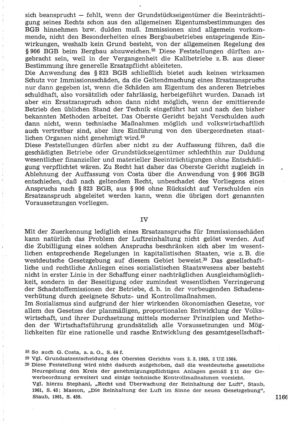 Staat und Recht (StuR), 17. Jahrgang [Deutsche Demokratische Republik (DDR)] 1968, Seite 1166 (StuR DDR 1968, S. 1166)