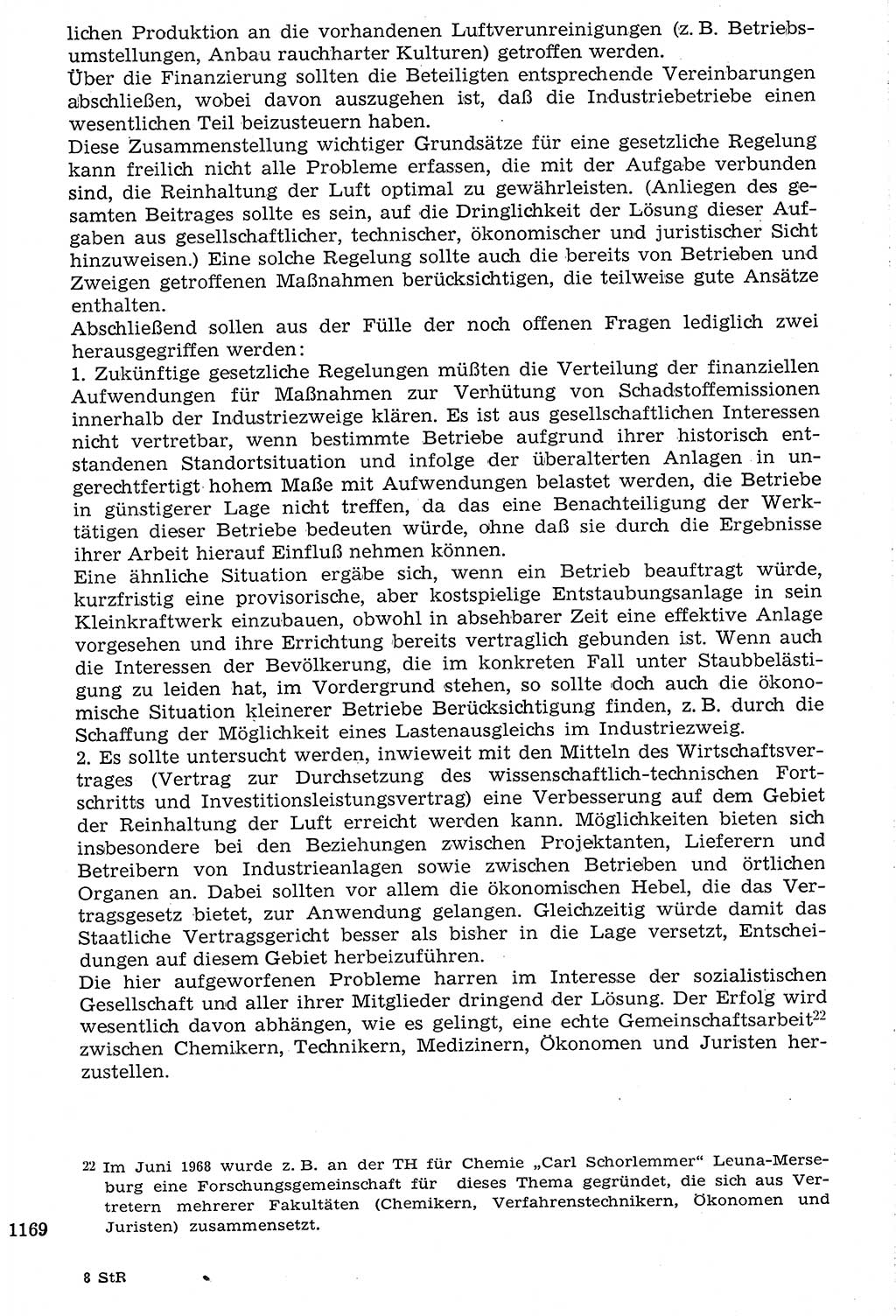 Staat und Recht (StuR), 17. Jahrgang [Deutsche Demokratische Republik (DDR)] 1968, Seite 1169 (StuR DDR 1968, S. 1169)