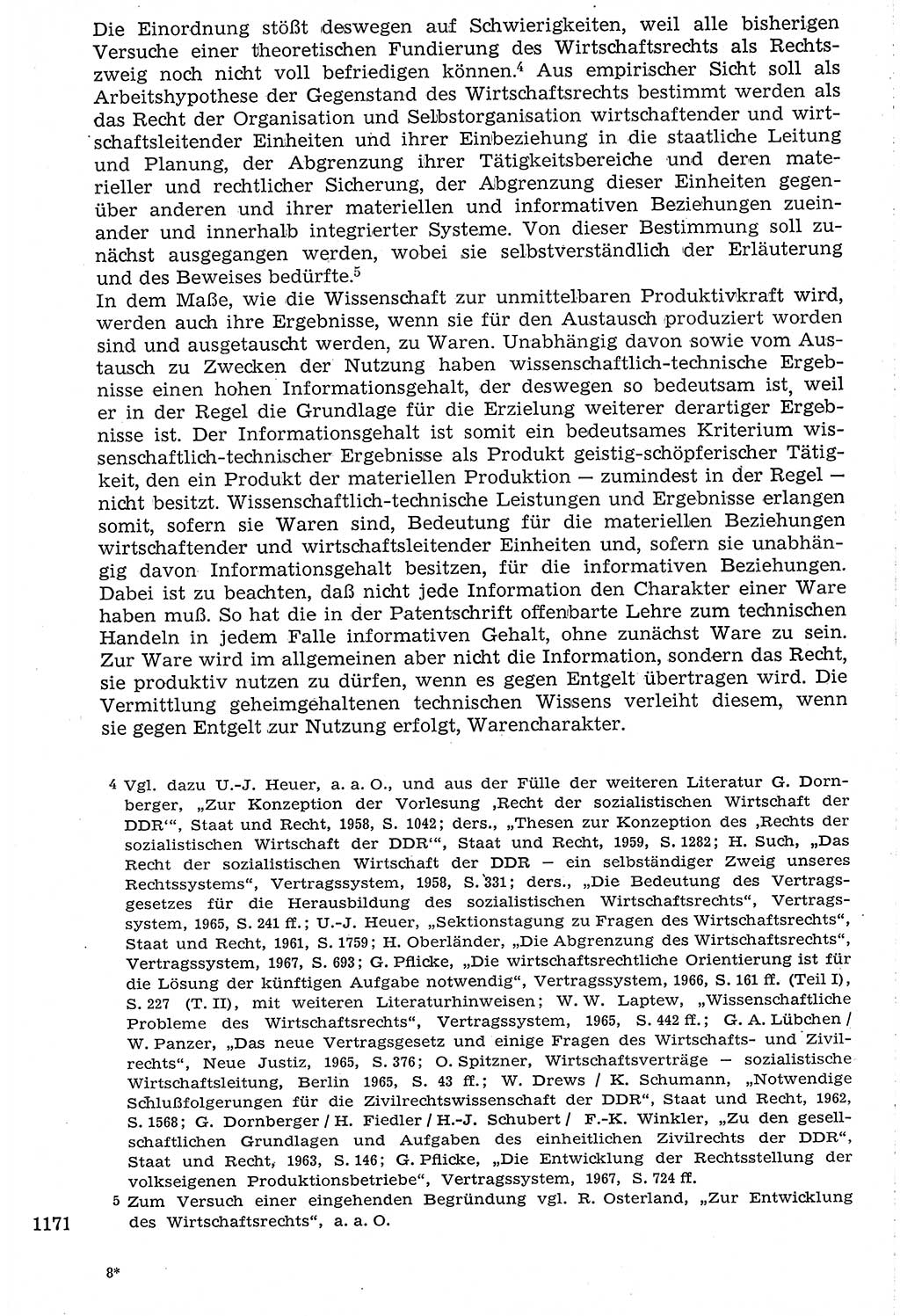 Staat und Recht (StuR), 17. Jahrgang [Deutsche Demokratische Republik (DDR)] 1968, Seite 1171 (StuR DDR 1968, S. 1171)