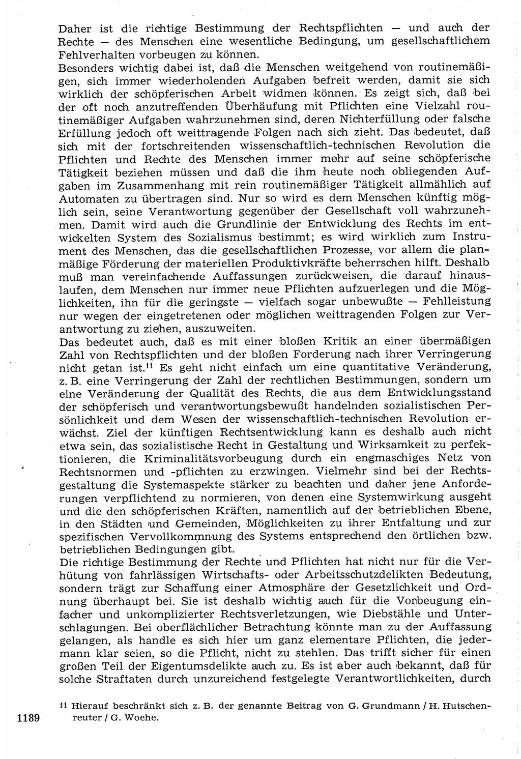 Staat und Recht (StuR), 17. Jahrgang [Deutsche Demokratische Republik (DDR)] 1968, Seite 1189 (StuR DDR 1968, S. 1189)