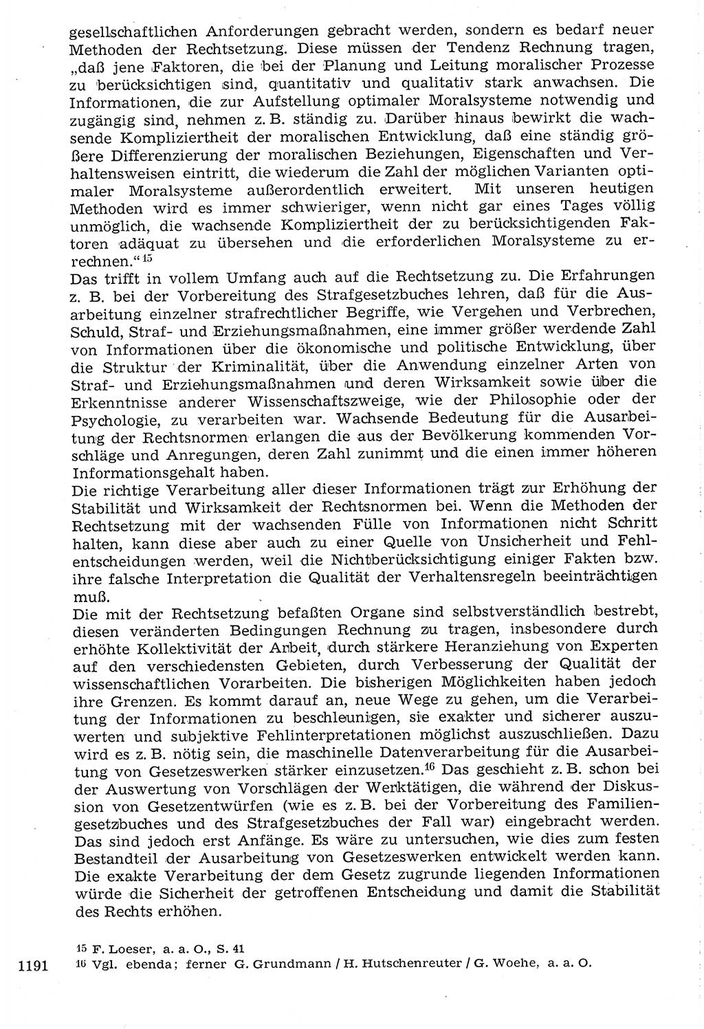 Staat und Recht (StuR), 17. Jahrgang [Deutsche Demokratische Republik (DDR)] 1968, Seite 1191 (StuR DDR 1968, S. 1191)