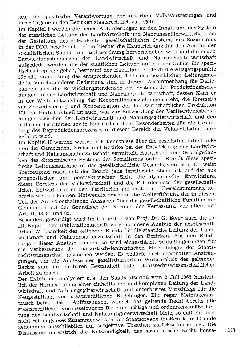 Staat und Recht (StuR), 17. Jahrgang [Deutsche Demokratische Republik (DDR)] 1968, Seite 1218 (StuR DDR 1968, S. 1218)
