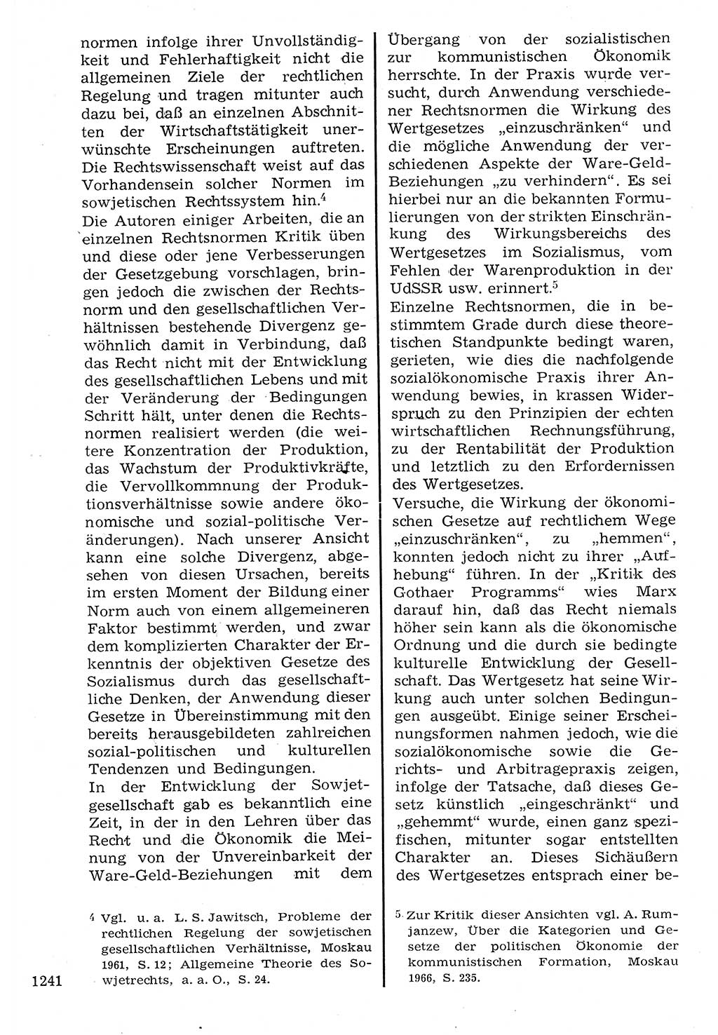 Staat und Recht (StuR), 17. Jahrgang [Deutsche Demokratische Republik (DDR)] 1968, Seite 1241 (StuR DDR 1968, S. 1241)