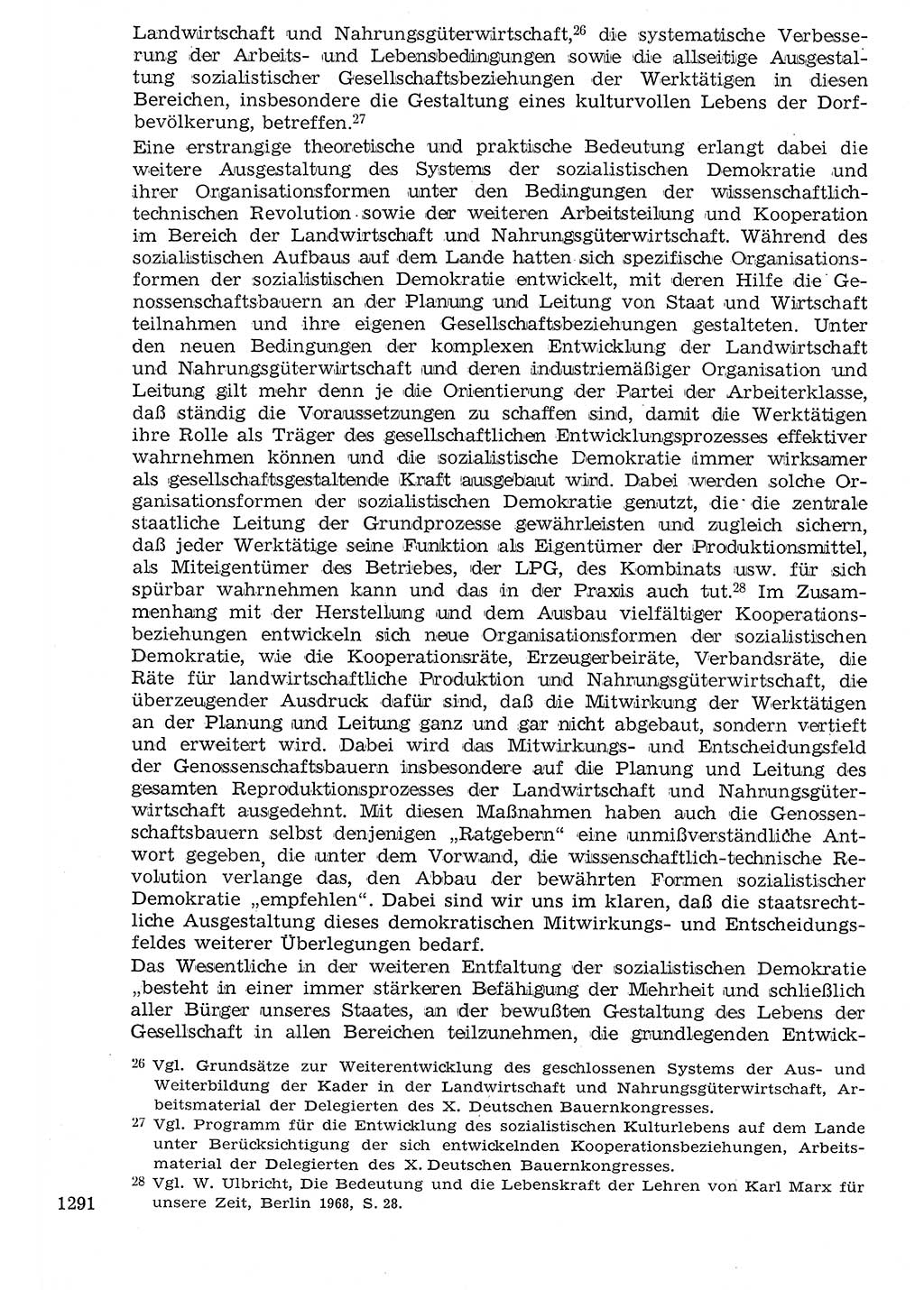 Staat und Recht (StuR), 17. Jahrgang [Deutsche Demokratische Republik (DDR)] 1968, Seite 1291 (StuR DDR 1968, S. 1291)