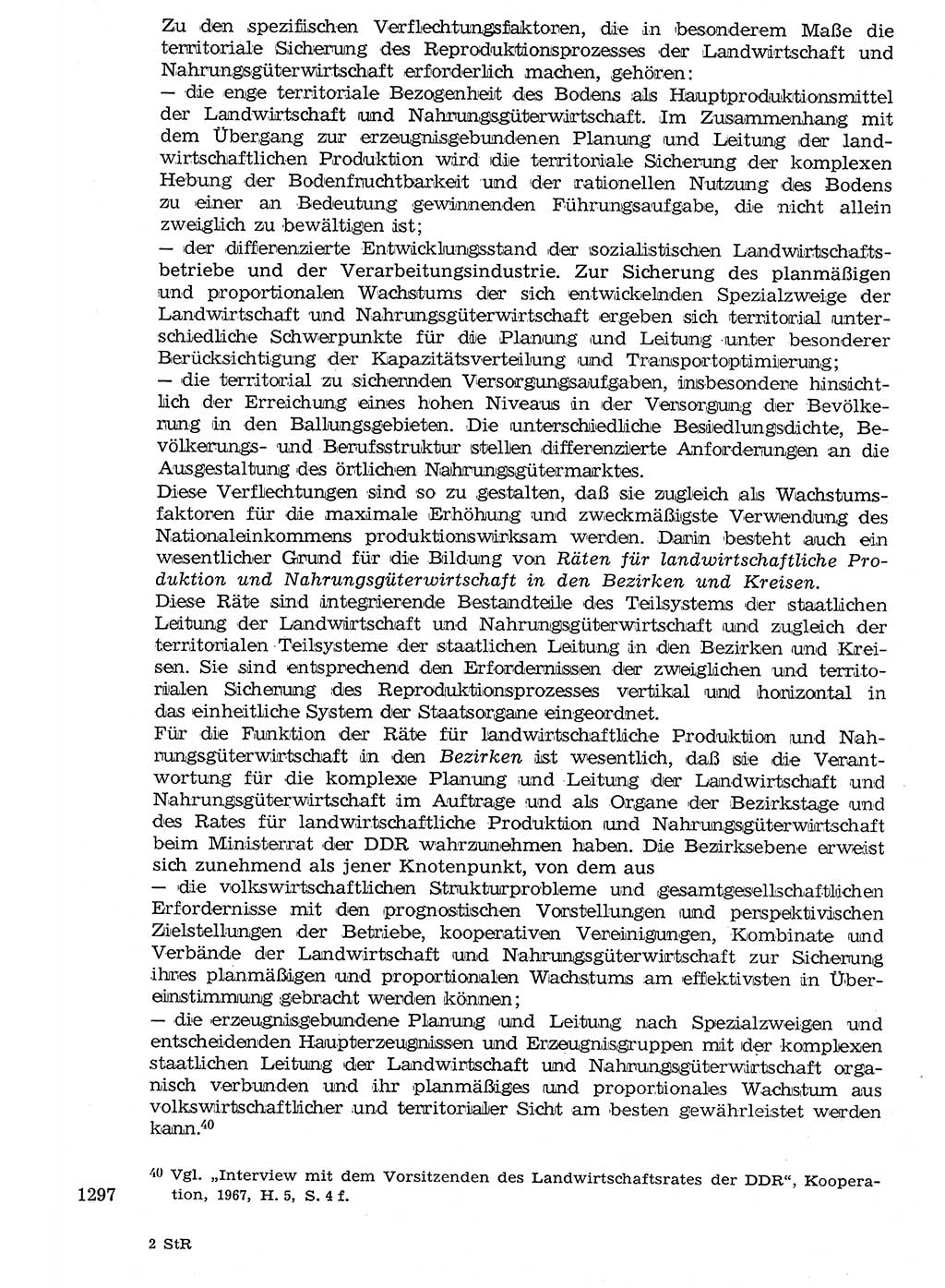 Staat und Recht (StuR), 17. Jahrgang [Deutsche Demokratische Republik (DDR)] 1968, Seite 1297 (StuR DDR 1968, S. 1297)