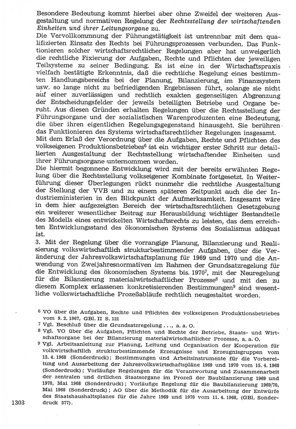 Staat und Recht (StuR), 17. Jahrgang [Deutsche Demokratische Republik (DDR)] 1968, Seite 1303 (StuR DDR 1968, S. 1303)