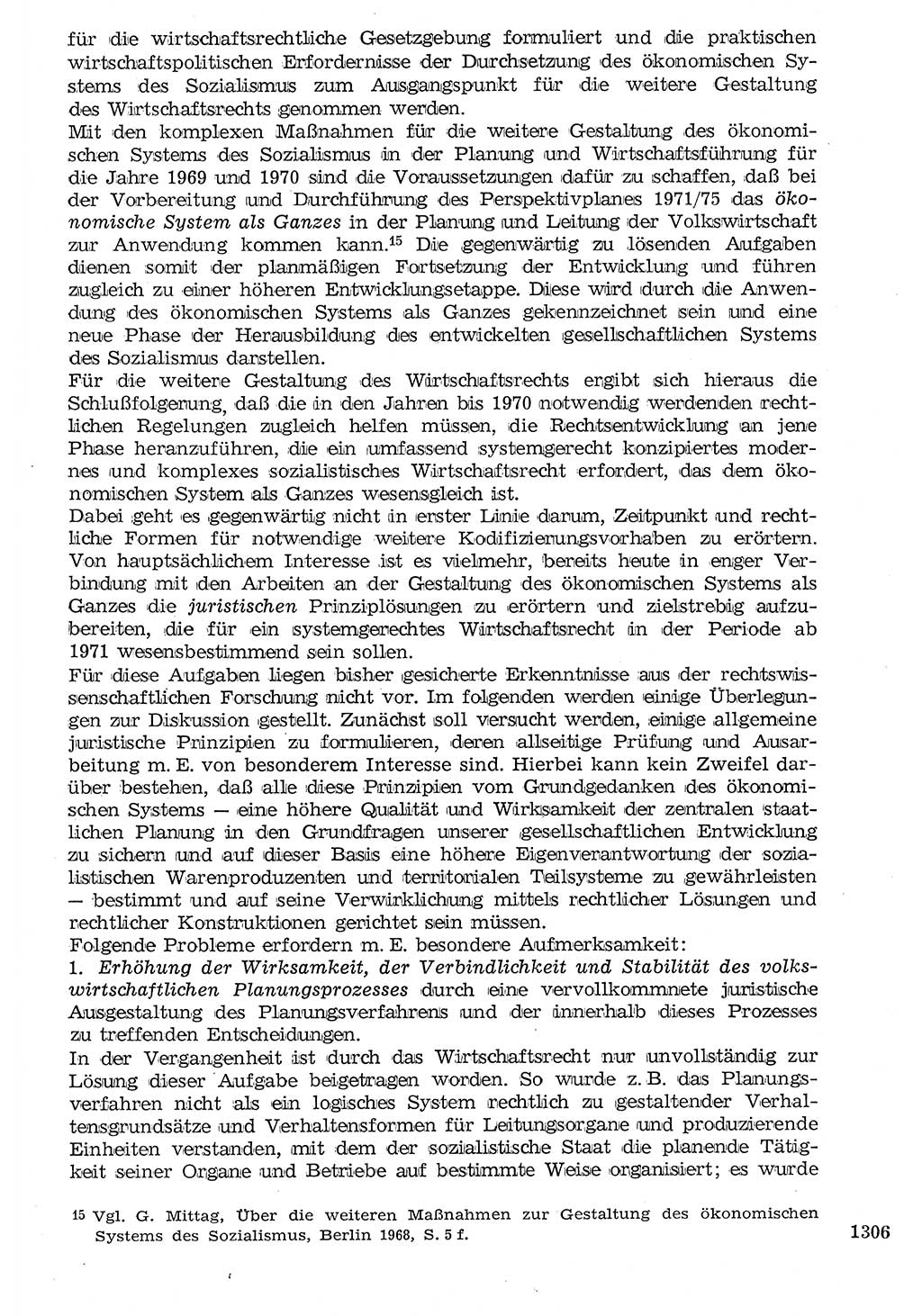 Staat und Recht (StuR), 17. Jahrgang [Deutsche Demokratische Republik (DDR)] 1968, Seite 1306 (StuR DDR 1968, S. 1306)