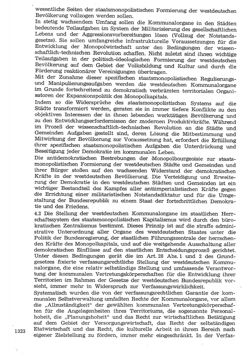 Staat und Recht (StuR), 17. Jahrgang [Deutsche Demokratische Republik (DDR)] 1968, Seite 1323 (StuR DDR 1968, S. 1323)