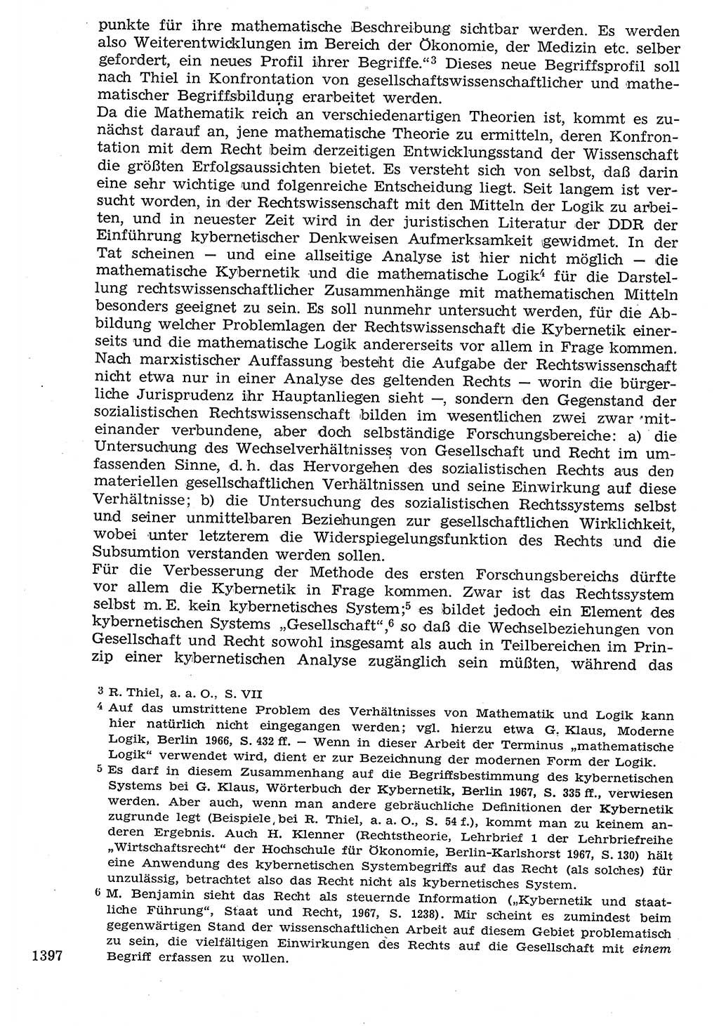 Staat und Recht (StuR), 17. Jahrgang [Deutsche Demokratische Republik (DDR)] 1968, Seite 1397 (StuR DDR 1968, S. 1397)