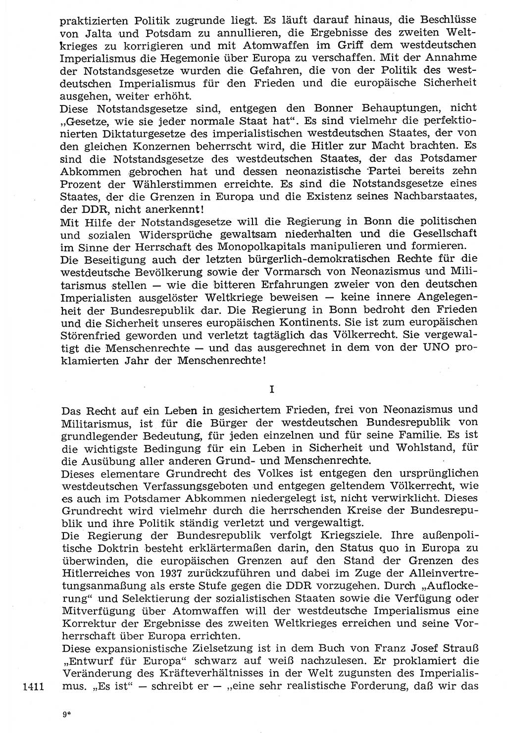 Staat und Recht (StuR), 17. Jahrgang [Deutsche Demokratische Republik (DDR)] 1968, Seite 1411 (StuR DDR 1968, S. 1411)
