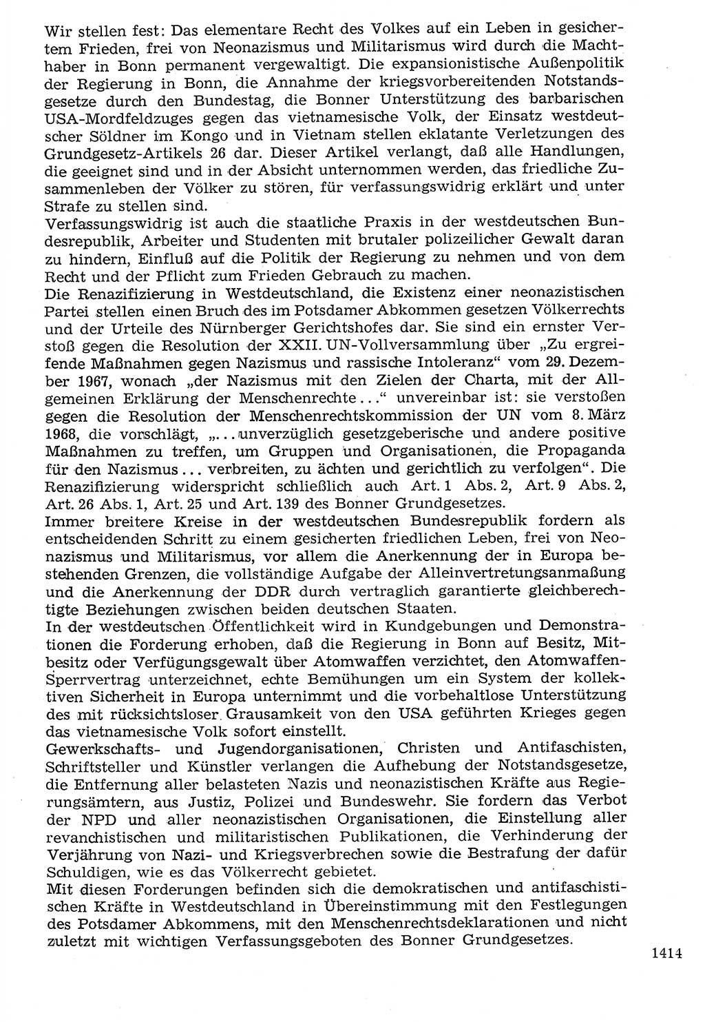 Staat und Recht (StuR), 17. Jahrgang [Deutsche Demokratische Republik (DDR)] 1968, Seite 1414 (StuR DDR 1968, S. 1414)