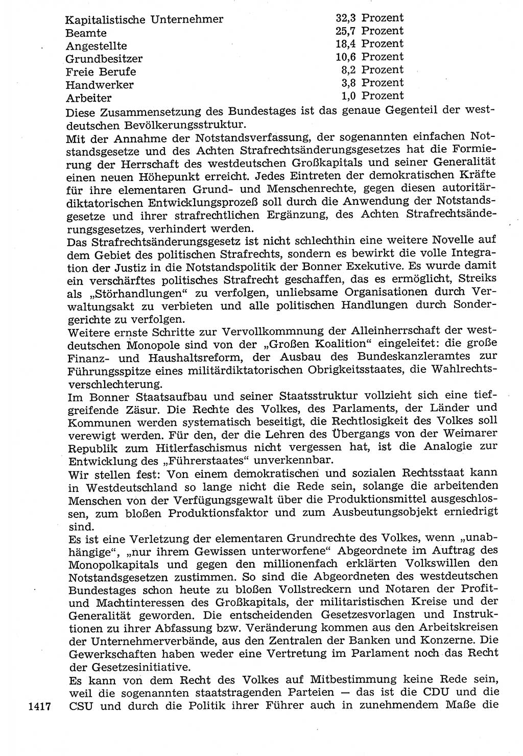 Staat und Recht (StuR), 17. Jahrgang [Deutsche Demokratische Republik (DDR)] 1968, Seite 1417 (StuR DDR 1968, S. 1417)